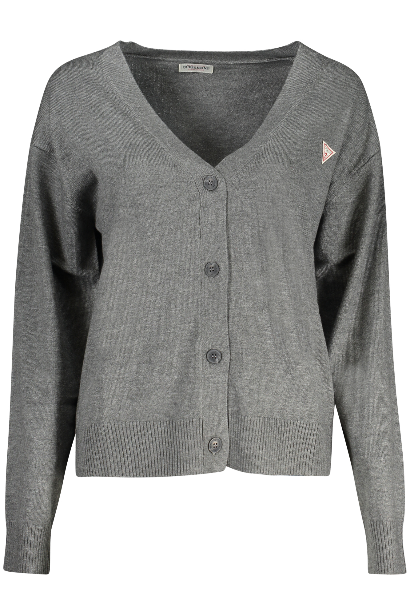 GUESS JEANS WOMEN&#039;S GRAY CARDIGAN