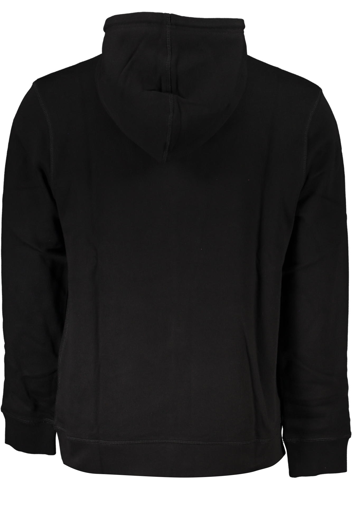 BOSS MEN&#039;S BLACK ZIP-LESS SWEATSHIRT