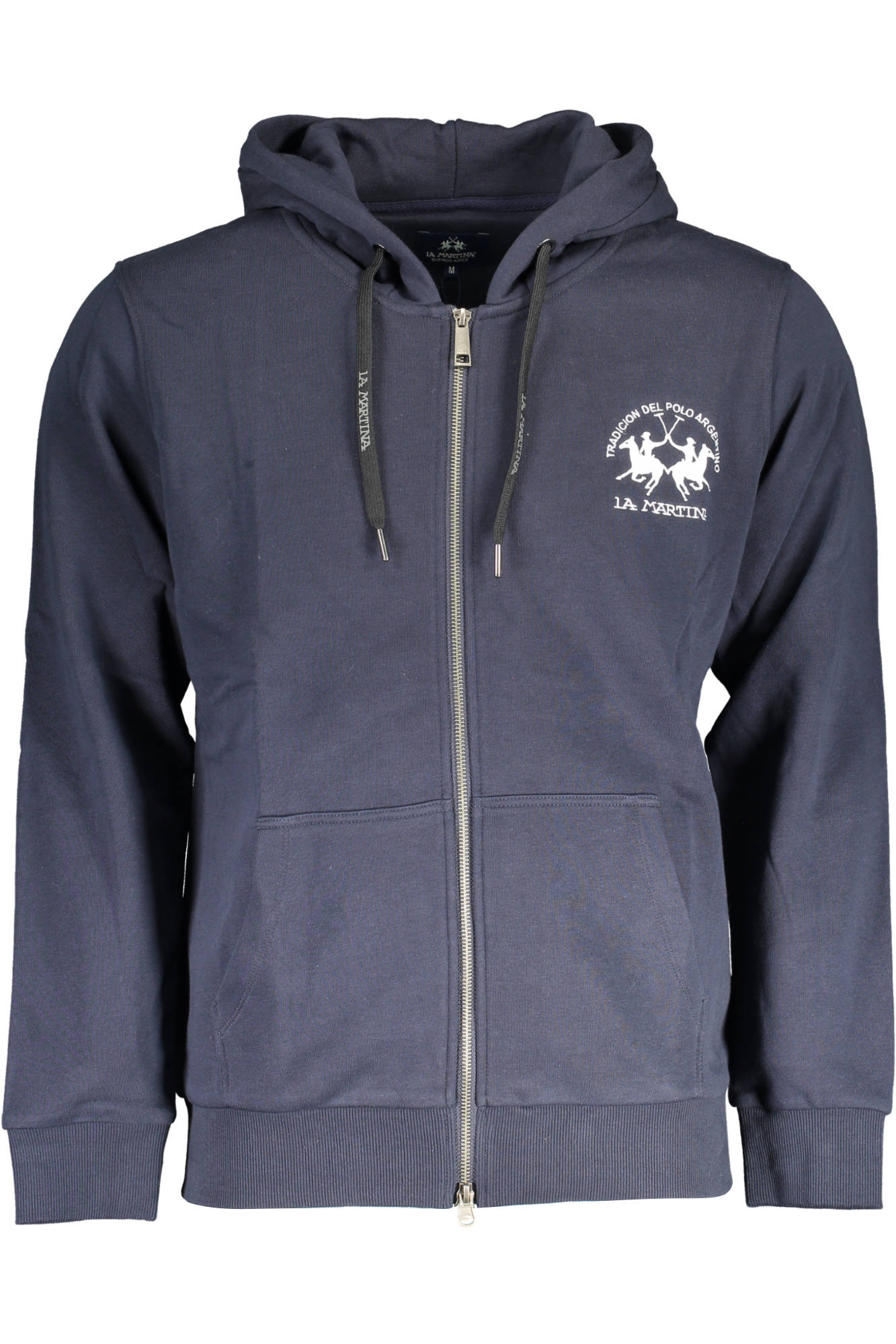 LA MARTINA MEN'S BLUE ZIPPED SWEATSHIRT