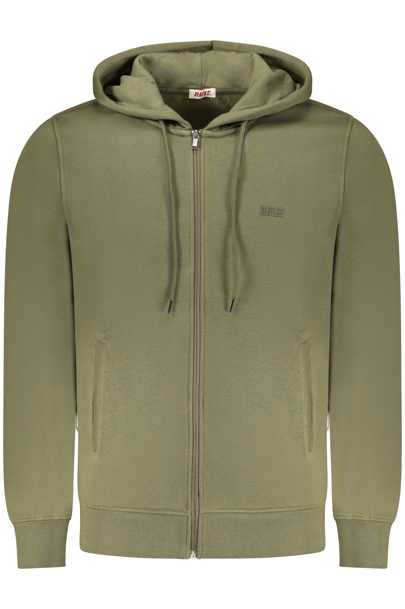 RIFLE MEN'S ZIP-UP SWEATSHIRT GREEN
