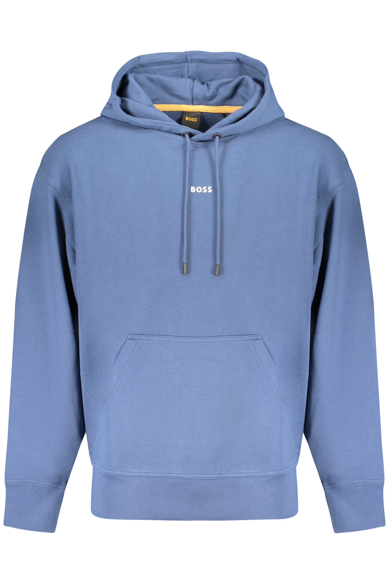 BOSS MEN&#039;S BLUE ZIP-UP SWEATSHIRT