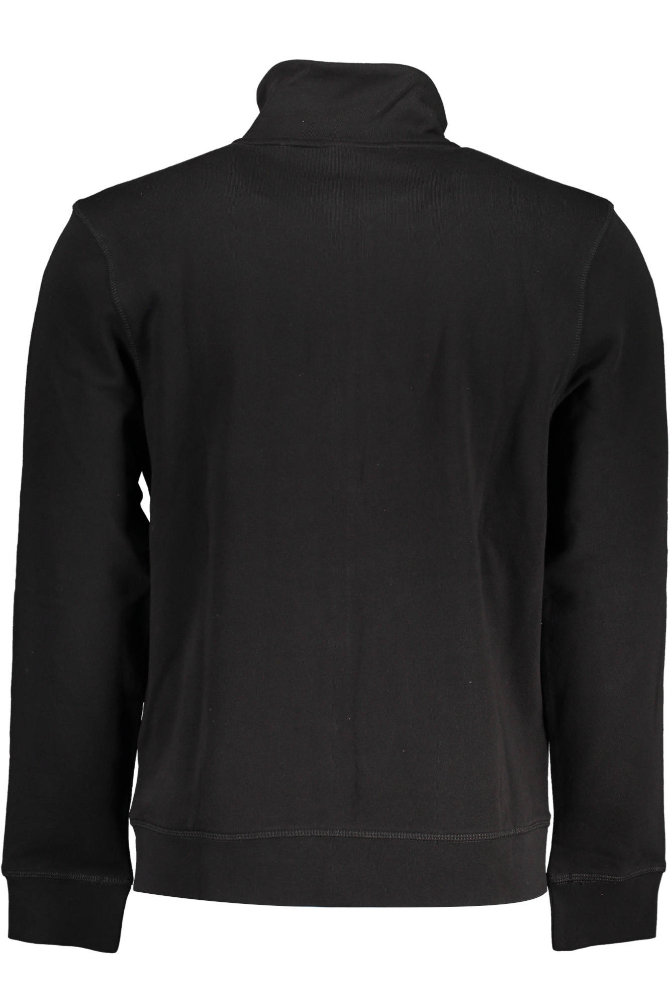 HUGO BOSS MEN'S BLACK ZIPPED SWEATSHIRT