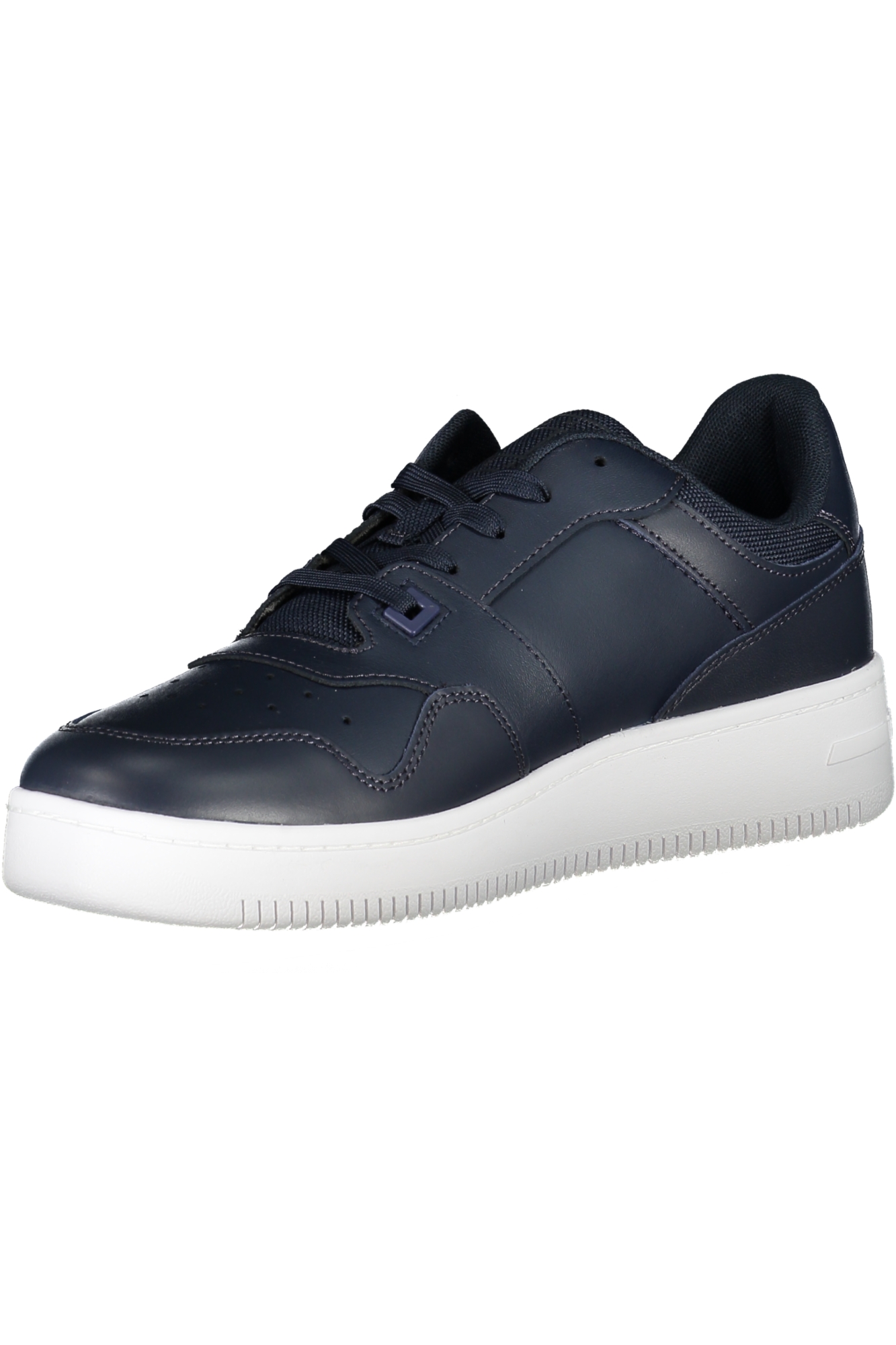 Tommy Hilfiger Men's Brand Logo Lace-up Non-Slip Sole Casual Navy Blue Sneaker