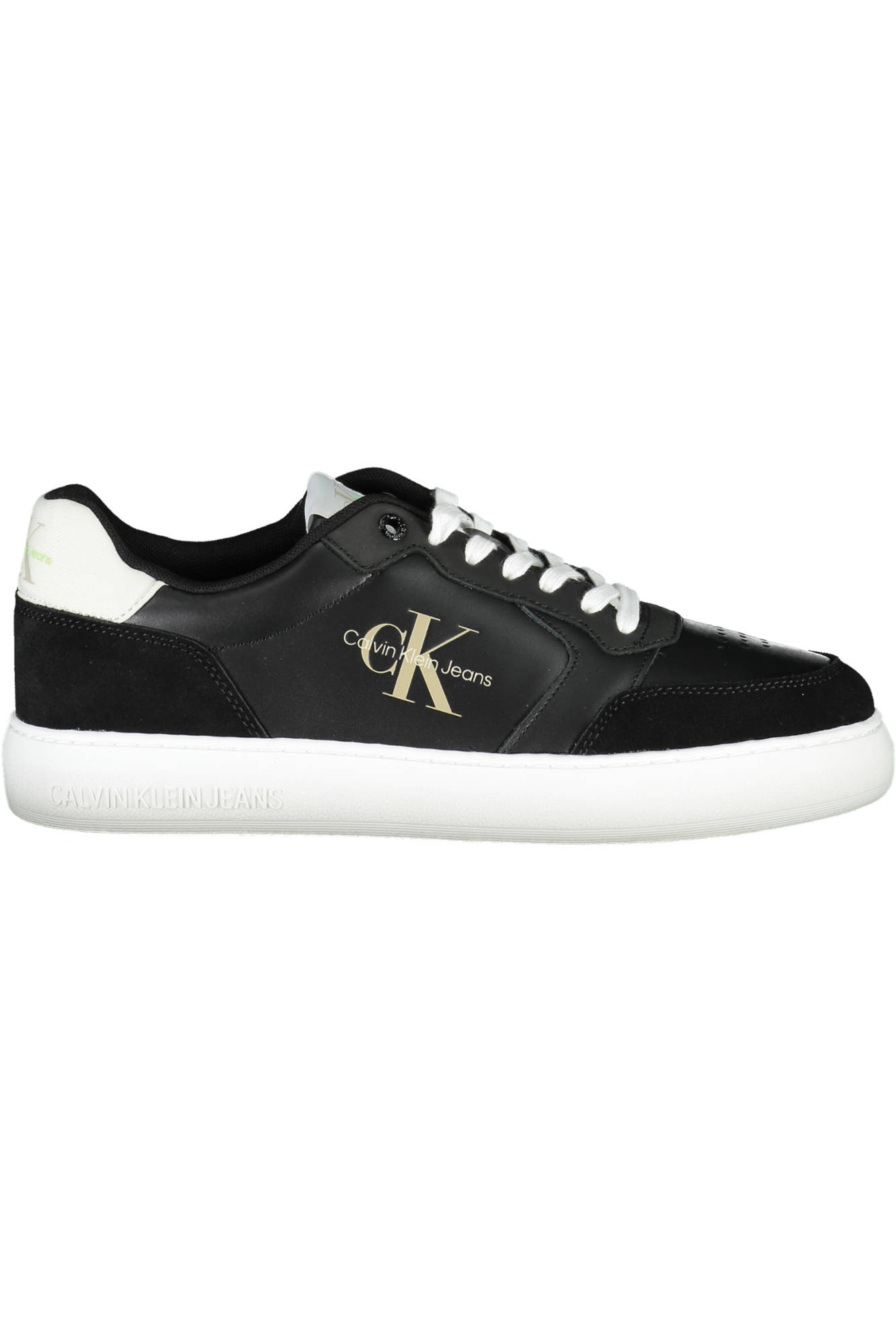 Black Men's Calvin Klein Jeans Leather Sneakers