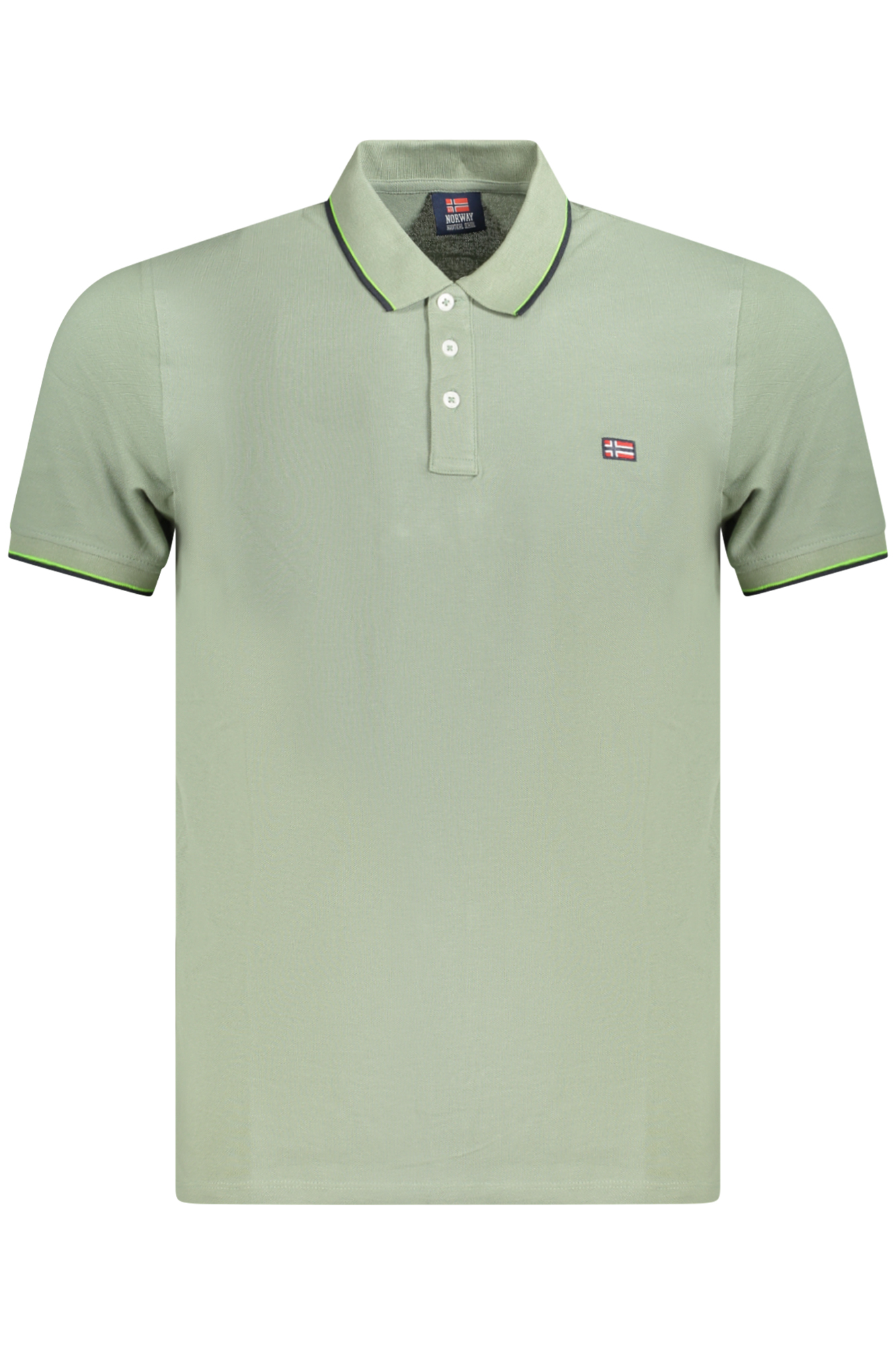 NORWAY 1963 MEN&#39;S SHORT SLEEVE POLO GREEN