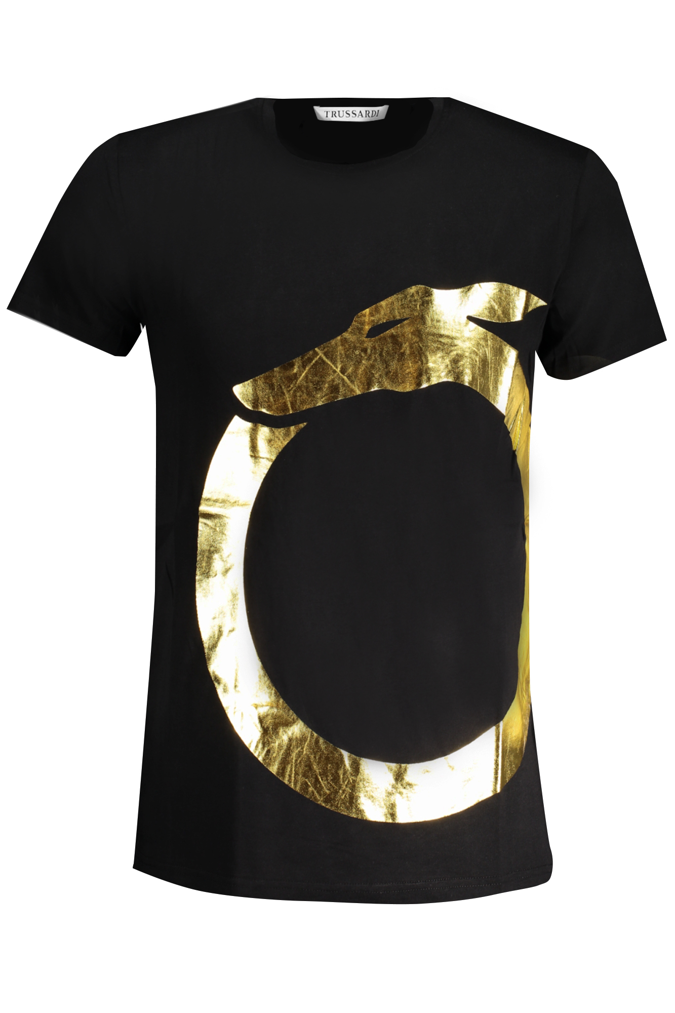 TRUSSARDI MENS SHORT SLEEVE T-SHIRT BLACK