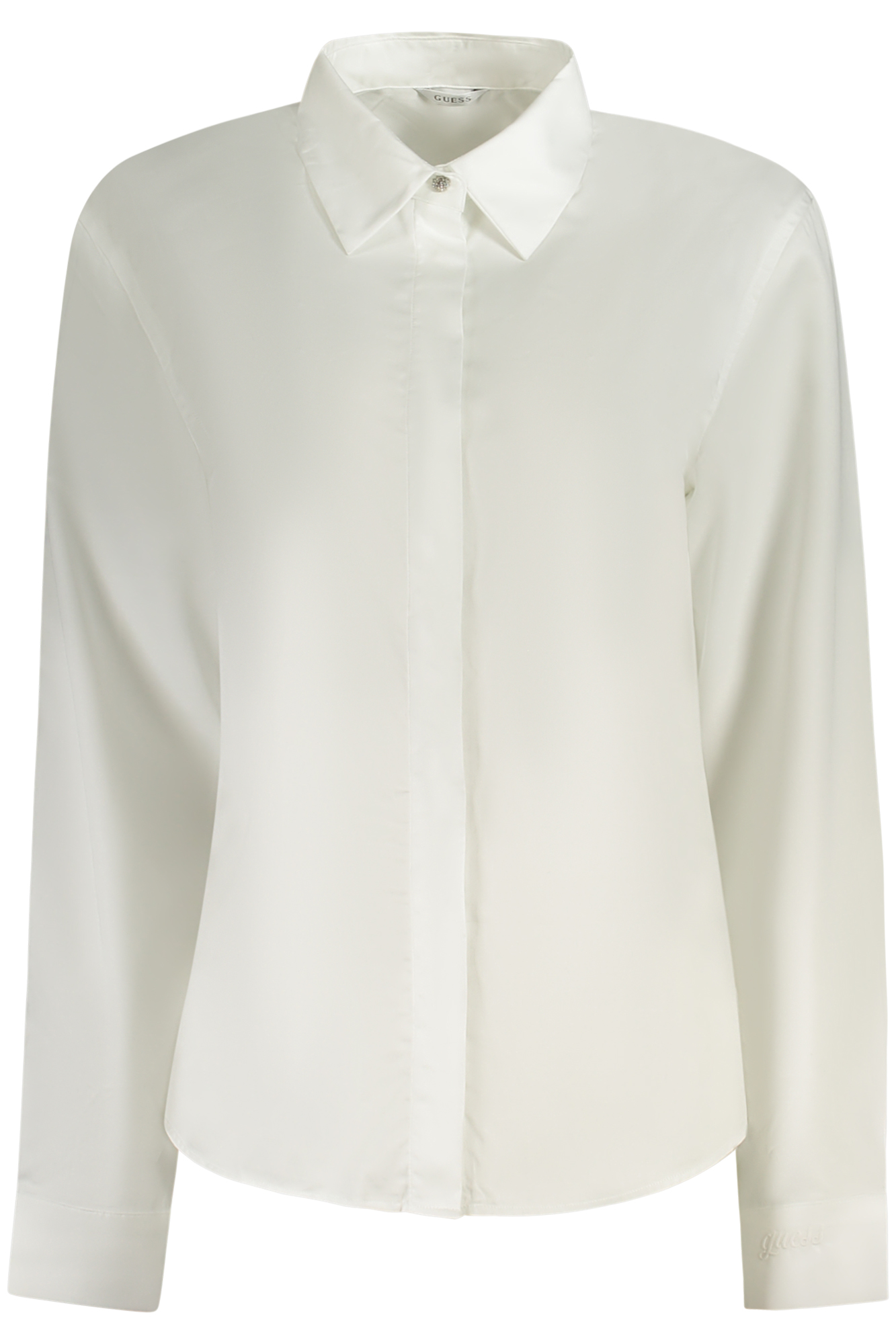 GUESS JEANS LONG SLEEVE SHIRT WOMEN WHITE