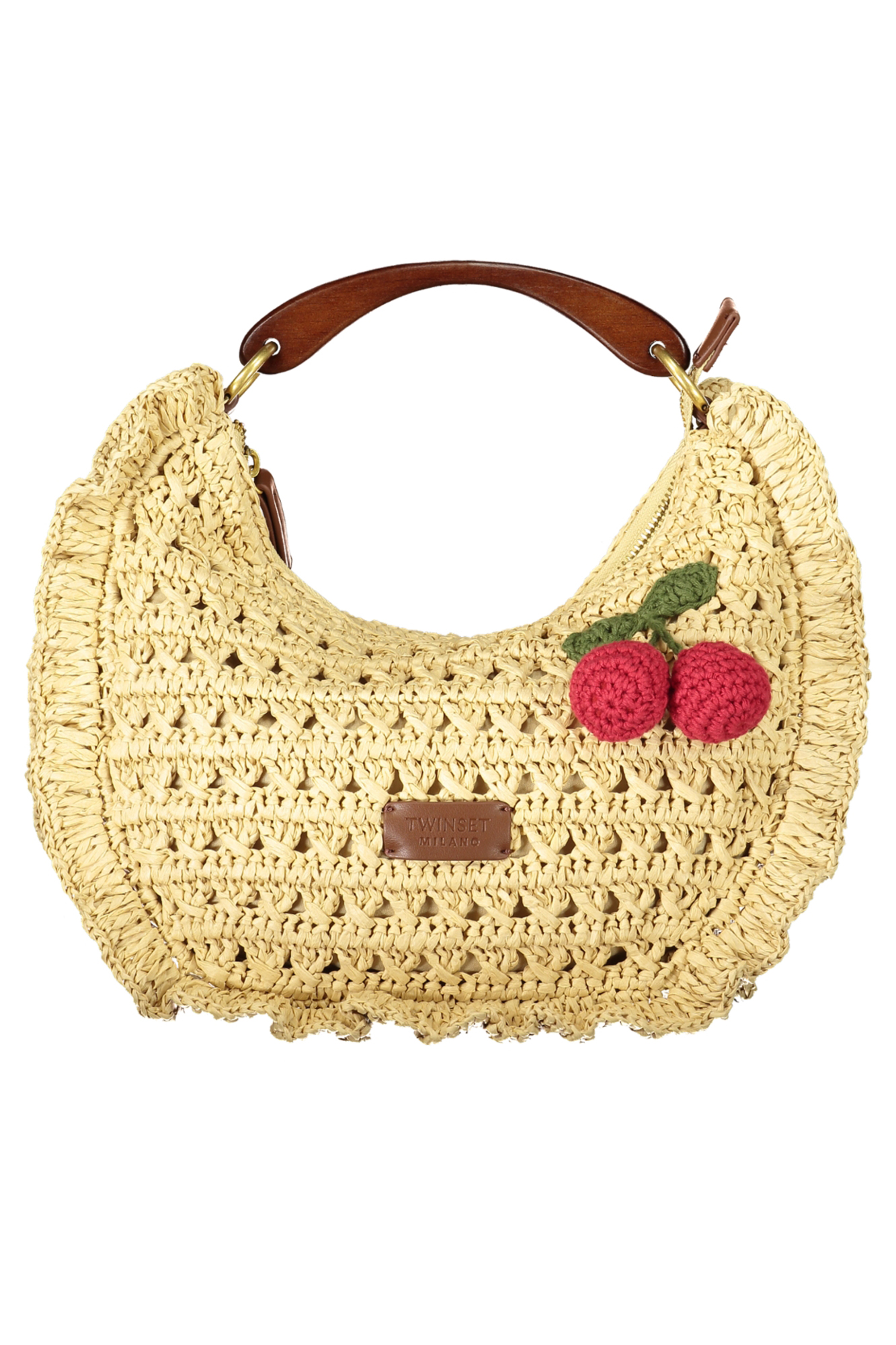 Бежова чанта за през рамо Twinset