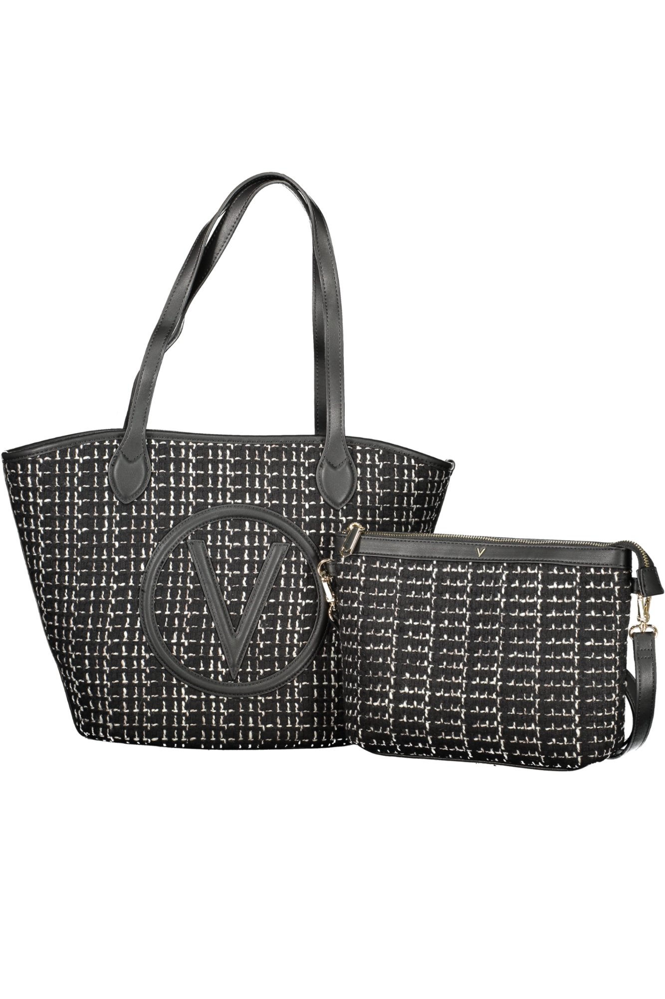 Čierna kabelka s malou taškou