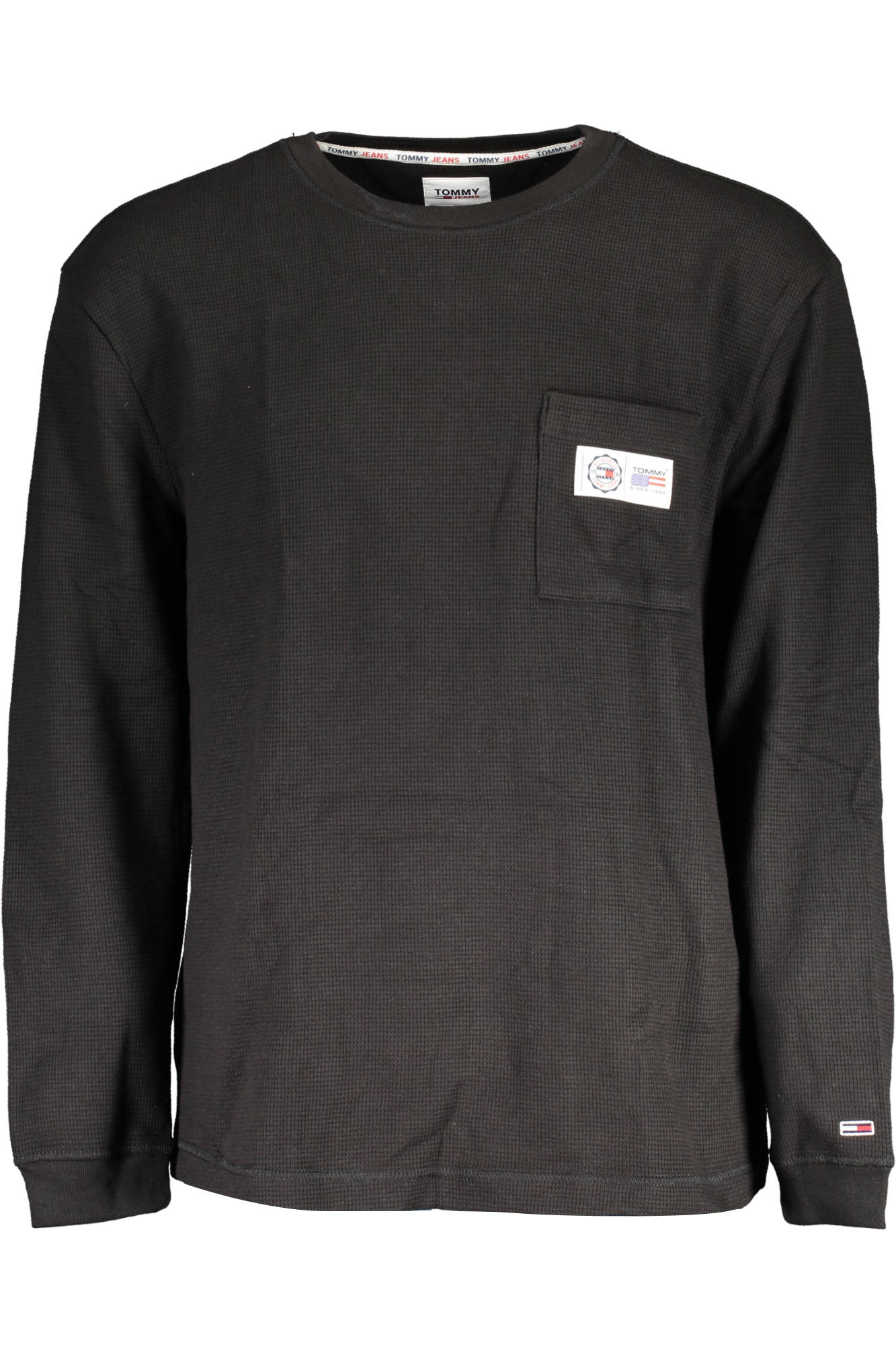 TOMMY HILFIGER MEN&#039;S BLACK SWEATER