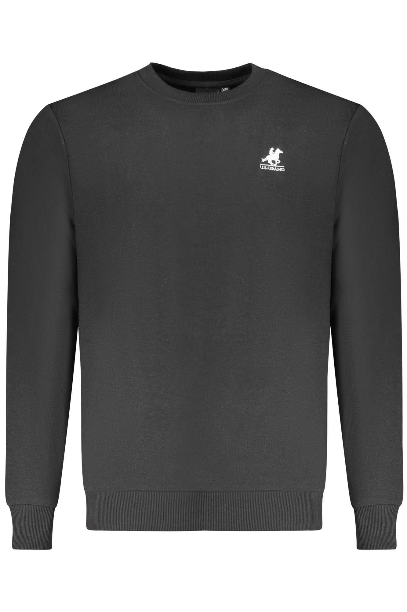 US GRAND POLO MENS BLACK ZIP-UP SWEATSHIRT