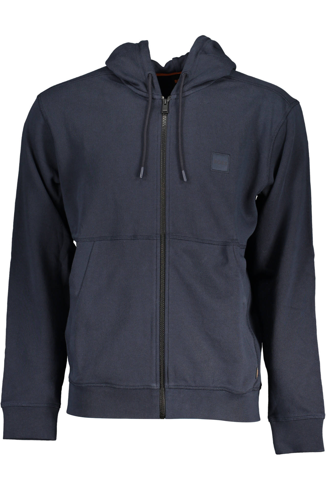 HUGO BOSS MEN&#039;S BLUE ZIPPED SWEATSHIRT