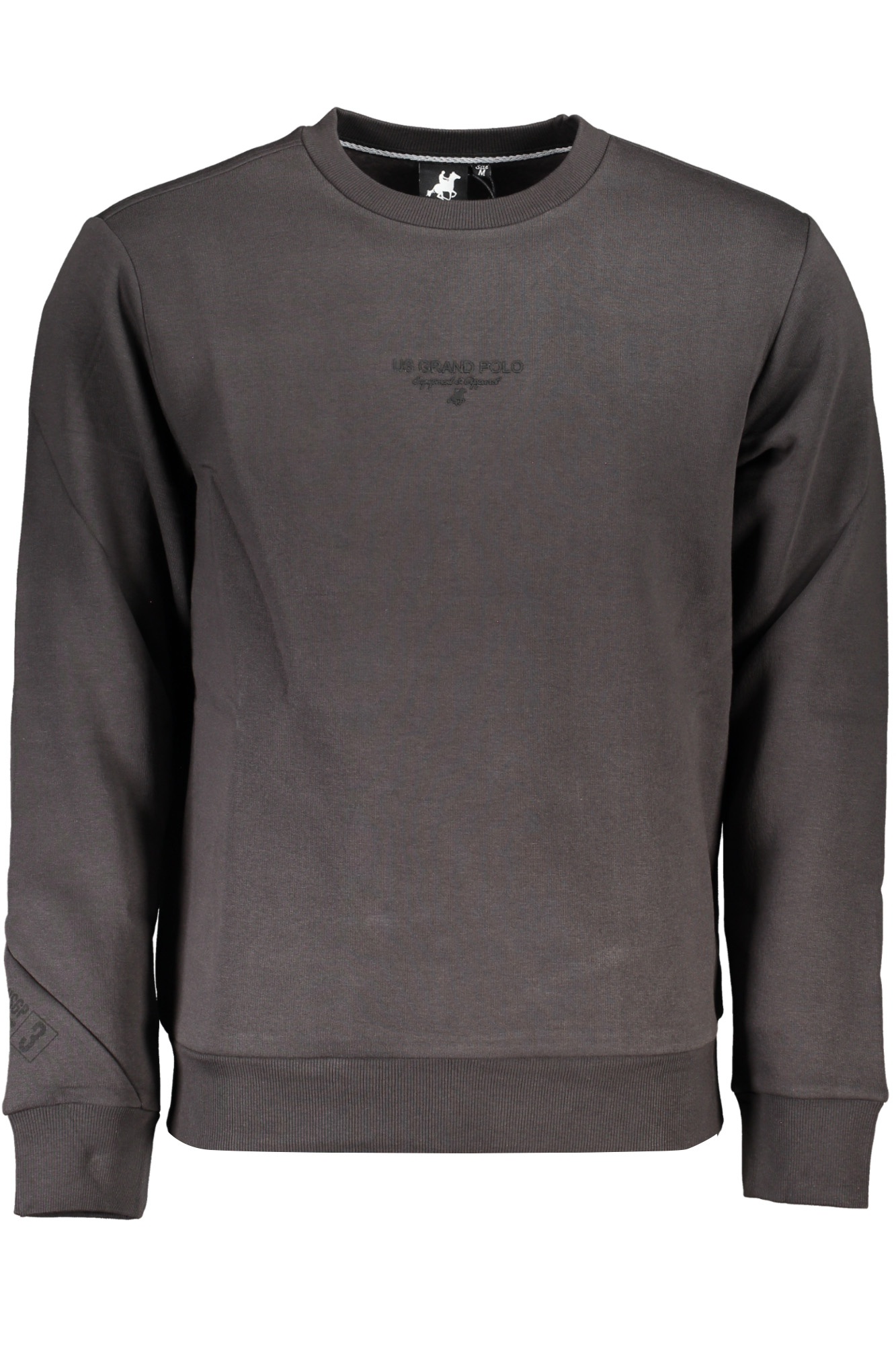 US GRAND POLO MEN&#039;S GRAY ZIPLESS SWEATSHIRT
