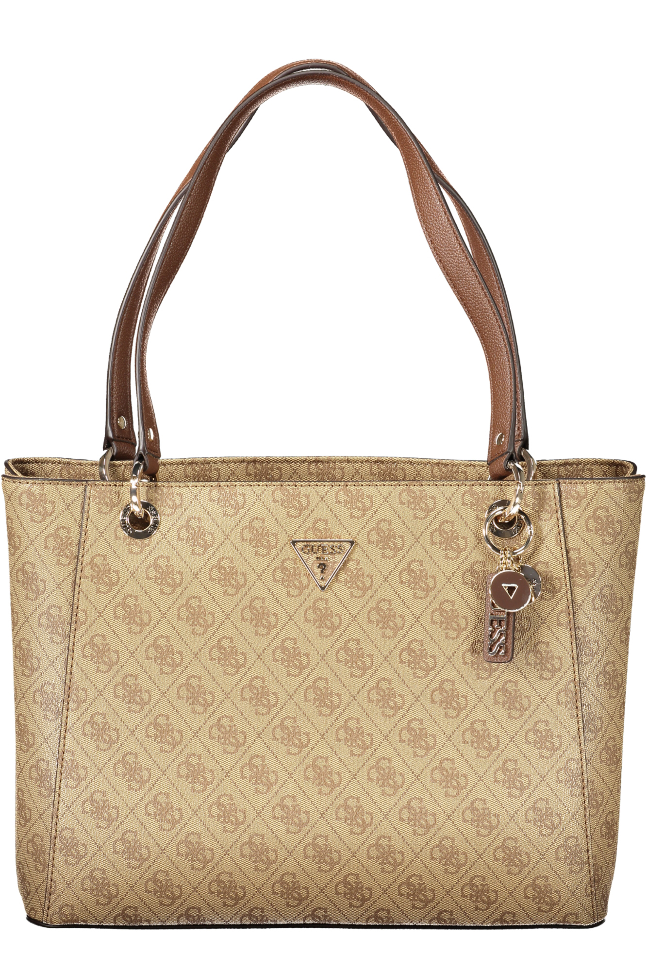Бежова чанта Guess Jeans