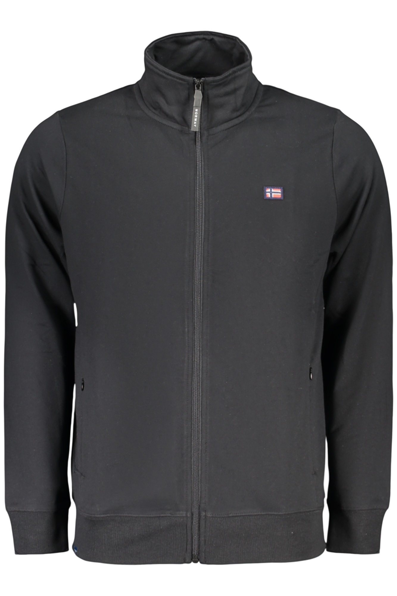 Черен мъжки суитшърт с цип