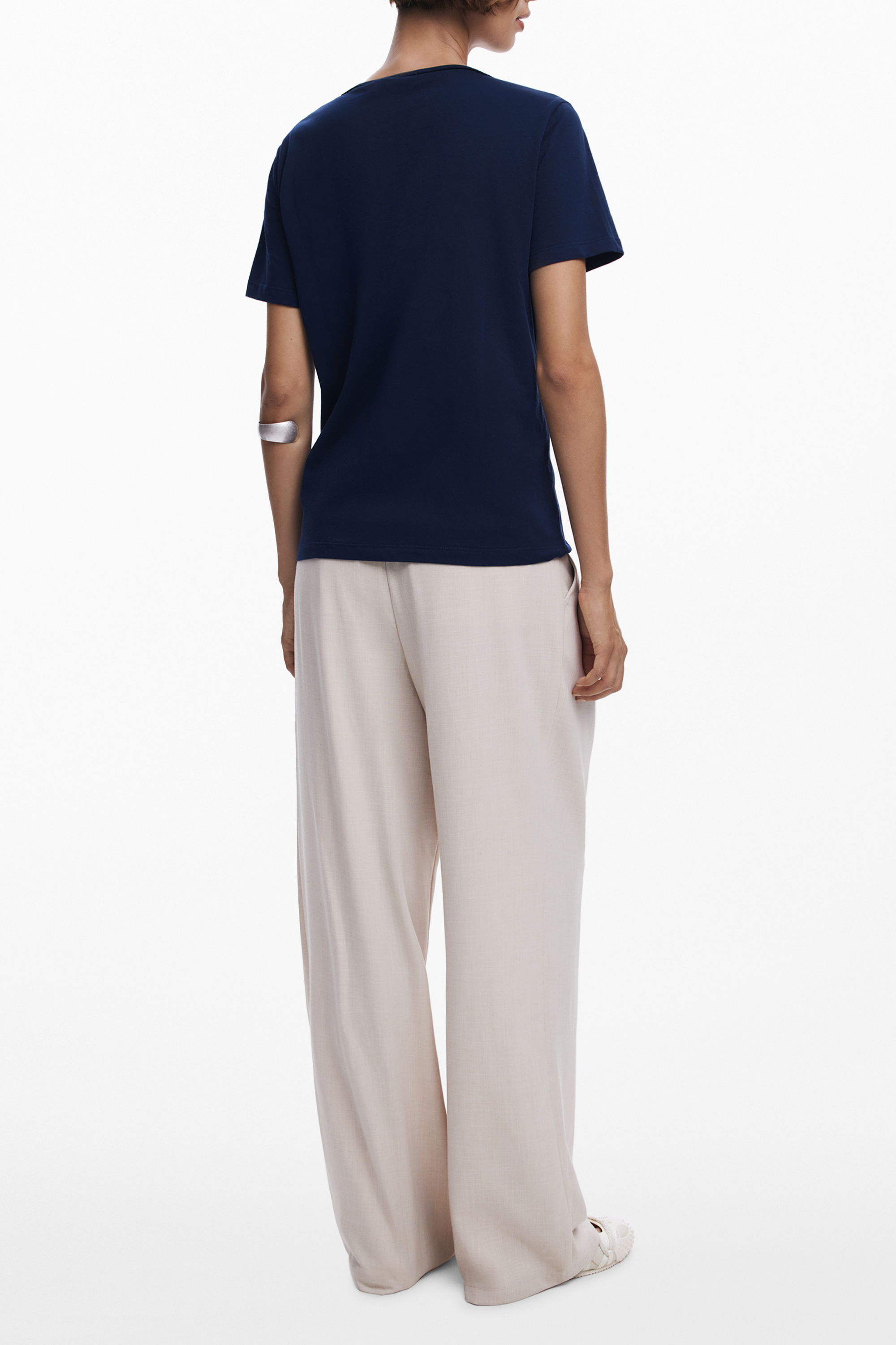 Tricou cu mânecă scurtă pentru femei cu model floral