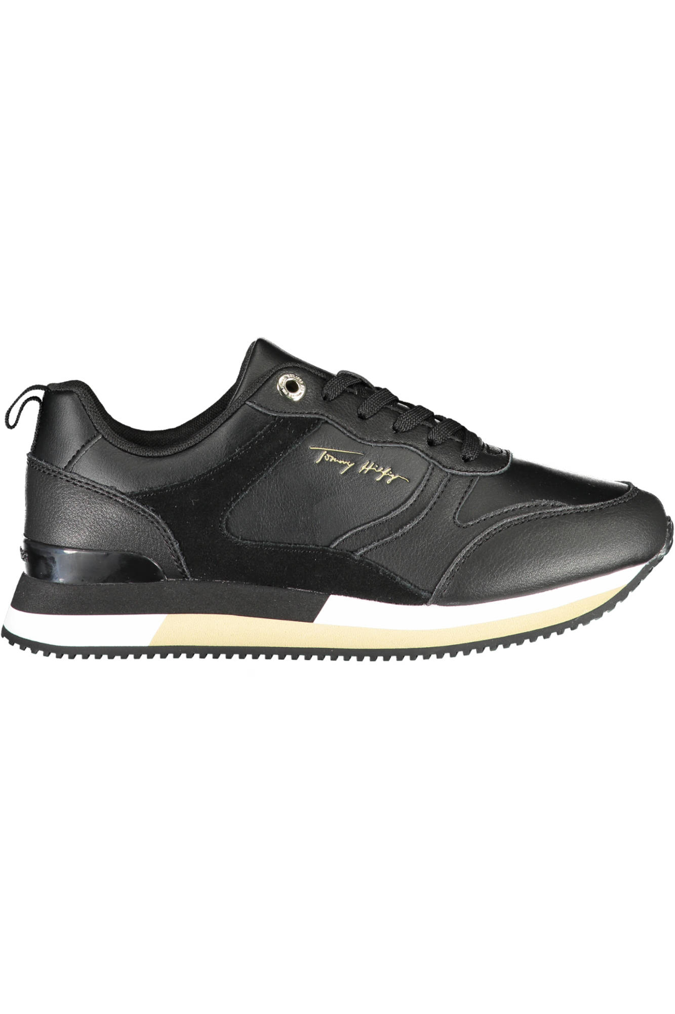 TOMMY HILFIGER BLACK WOMENS SPORT SHOES