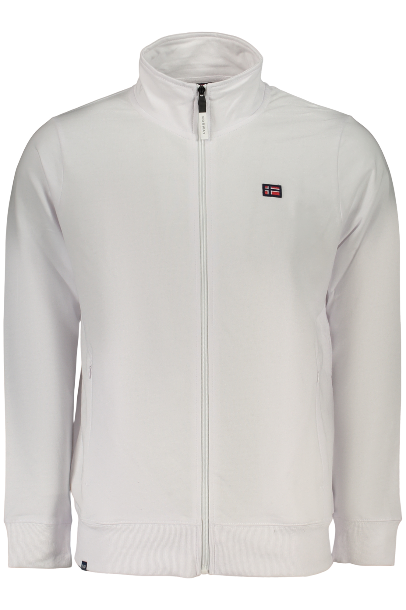 Бял мъжки суитшърт с цип НОРВЕГИЯ 1963