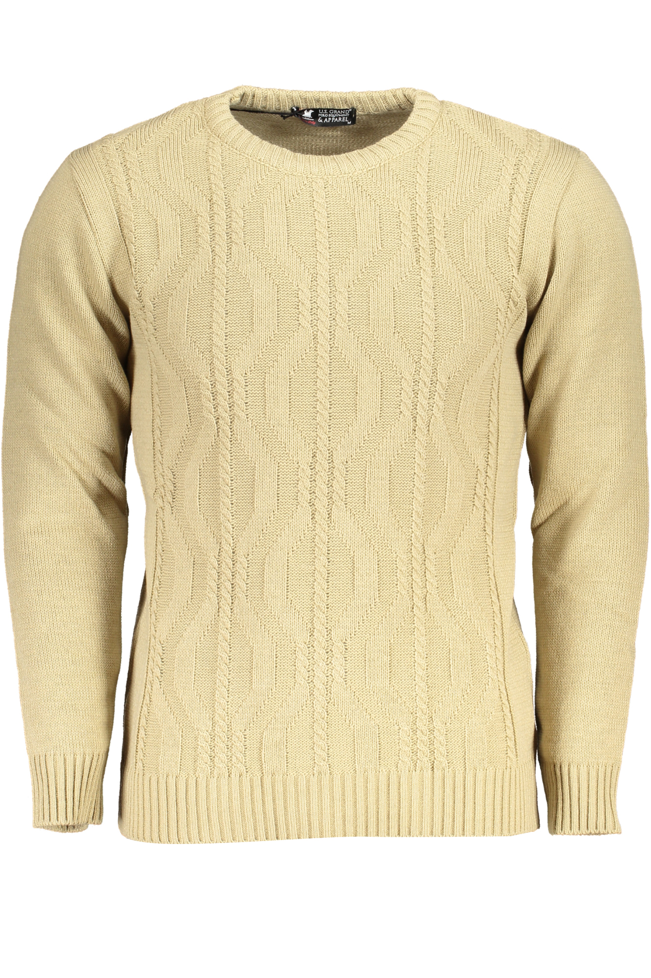 US GRAND POLO MENS BEIGE SWEATER