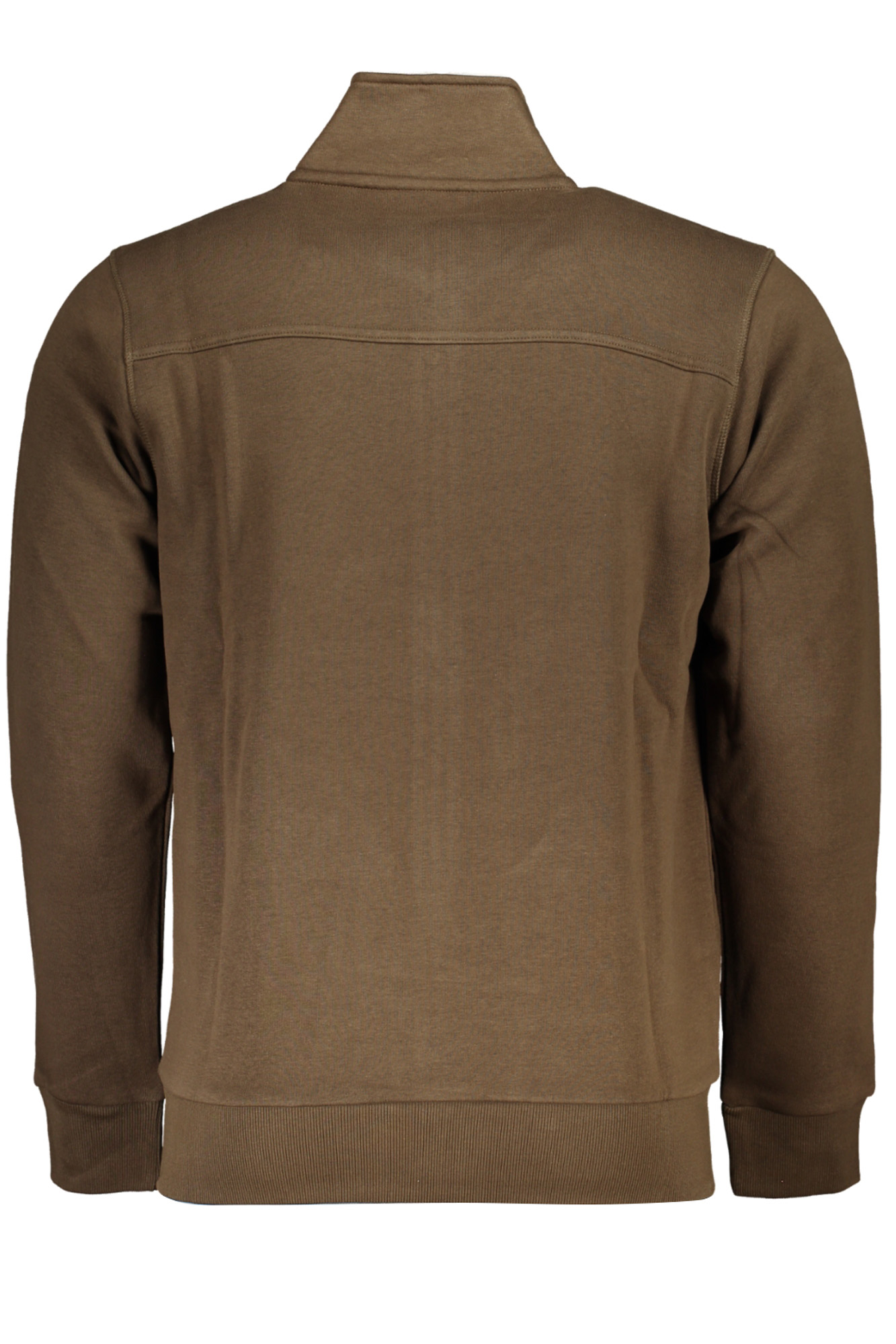 US GRAND POLO MEN&#039;S BROWN ZIP SWEATSHIRT
