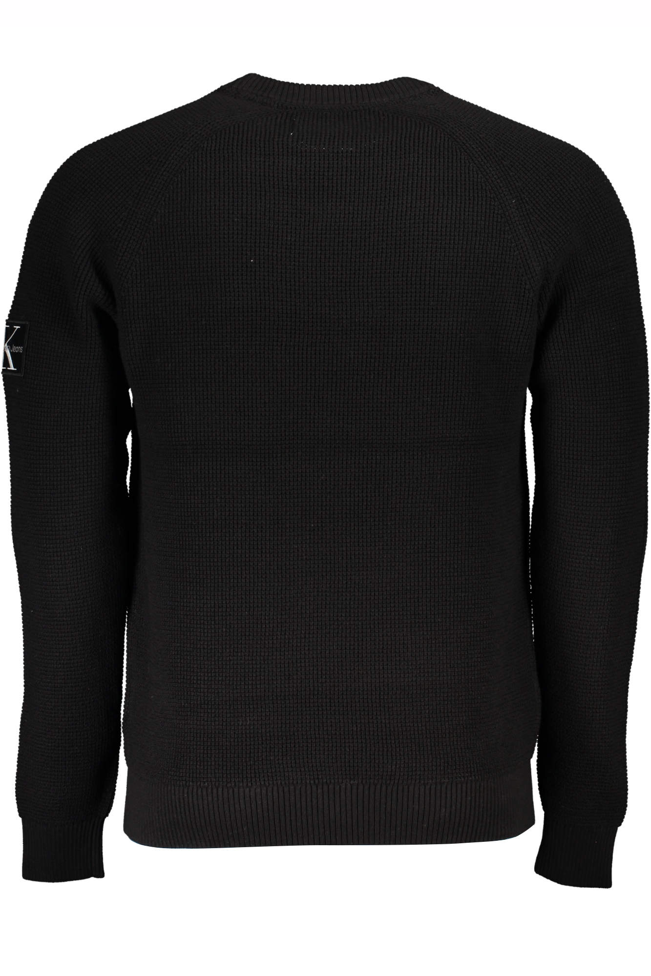 Calvin Klein Men&#039;s Regular Fit Cotton Crew Neck Long Sleeve Black Sweater