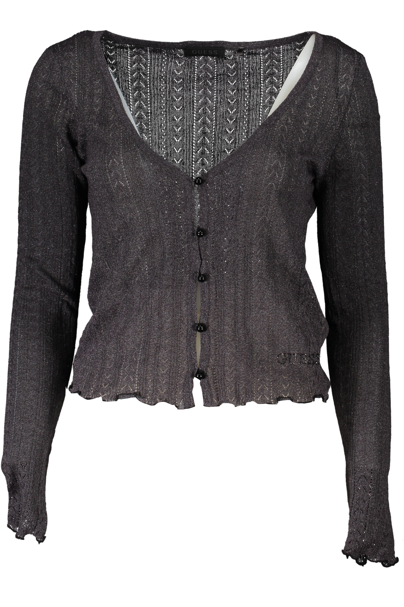 GUESS JEANS WOMEN&#039;S GRAY CARDIGAN