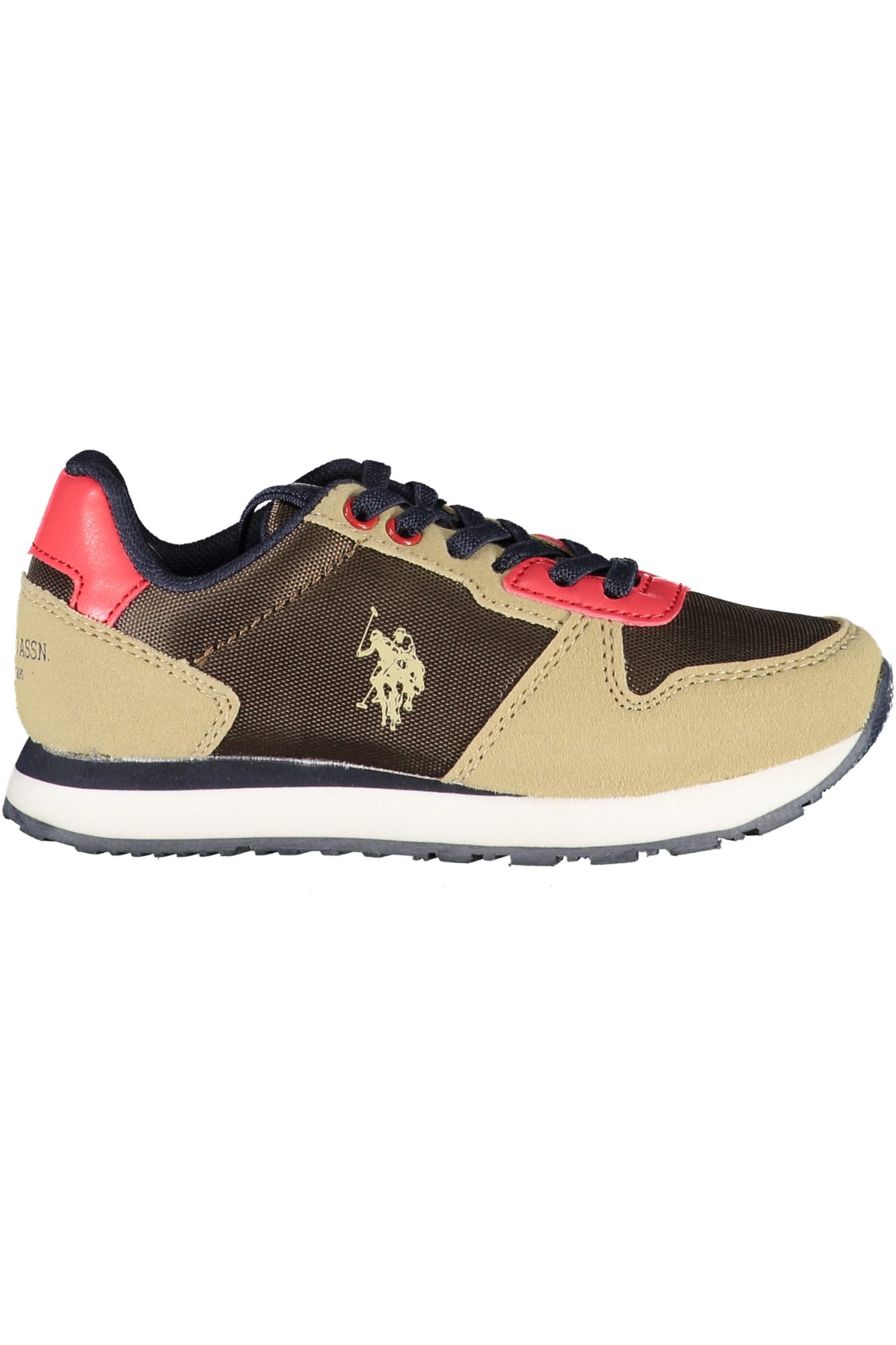 US POLO ASSN. BROWN CHILDRENS SPORTS SHOES