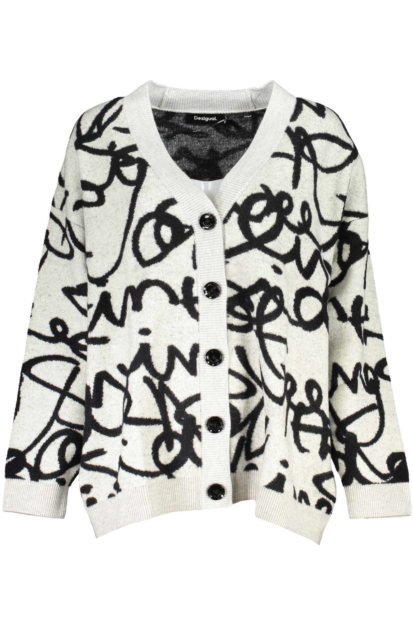 DESIGUAL WHITE WOMEN&#039;S CARDIGAN