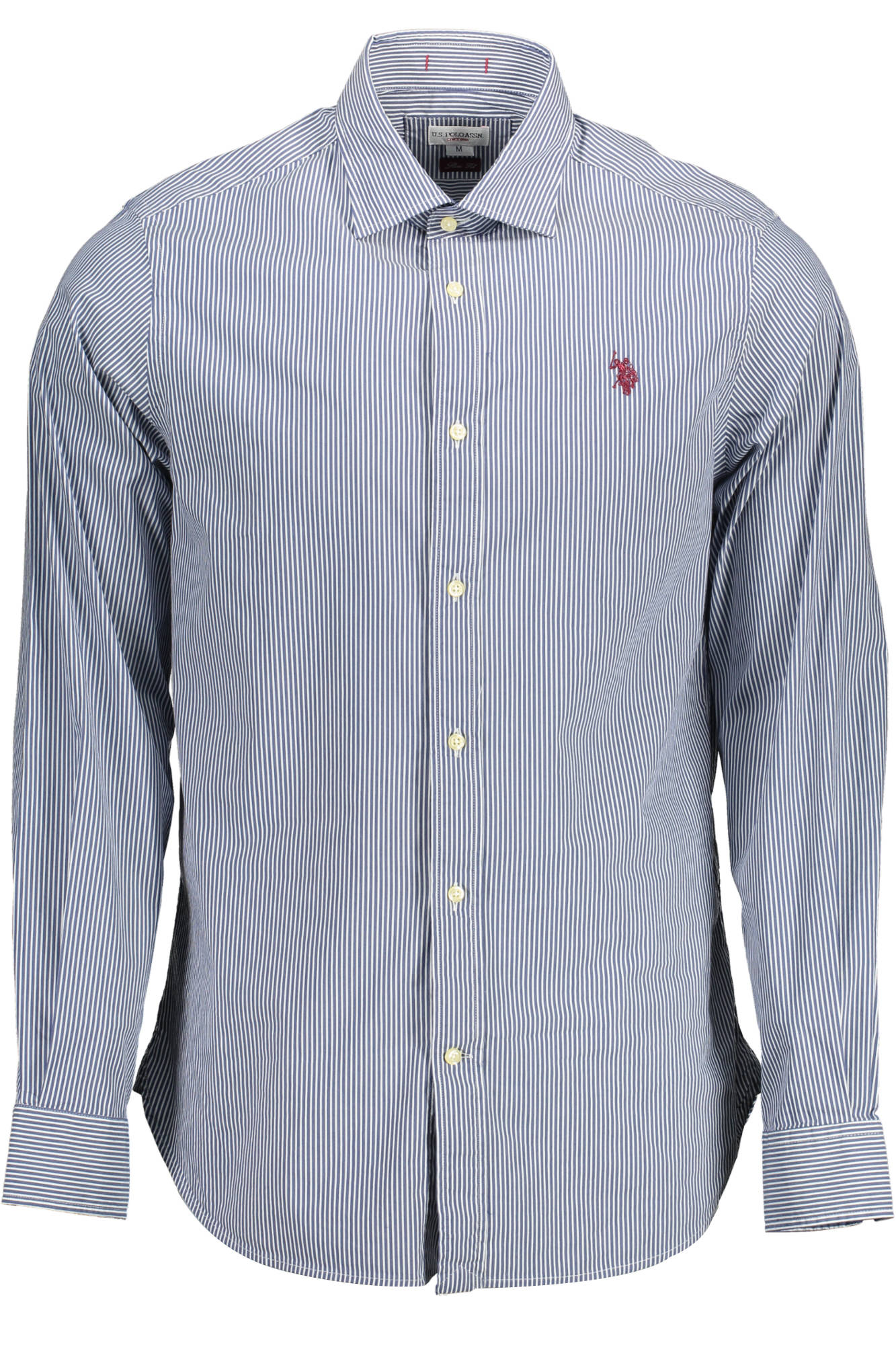 US POLO SHIRT LONG SLEEVE MEN BLUE