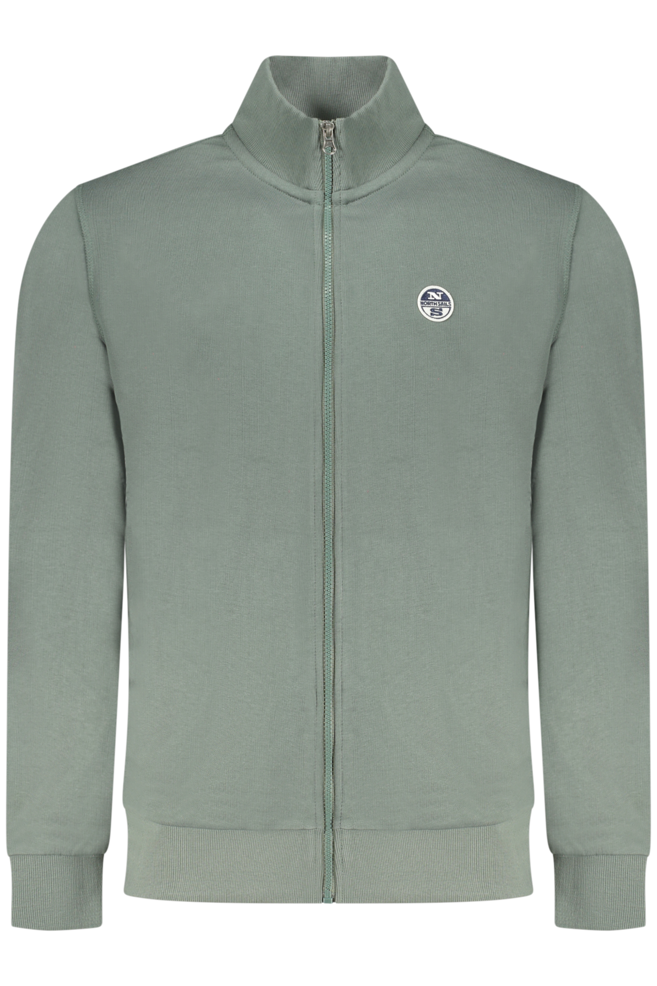 Pánská zelená mikina na zip