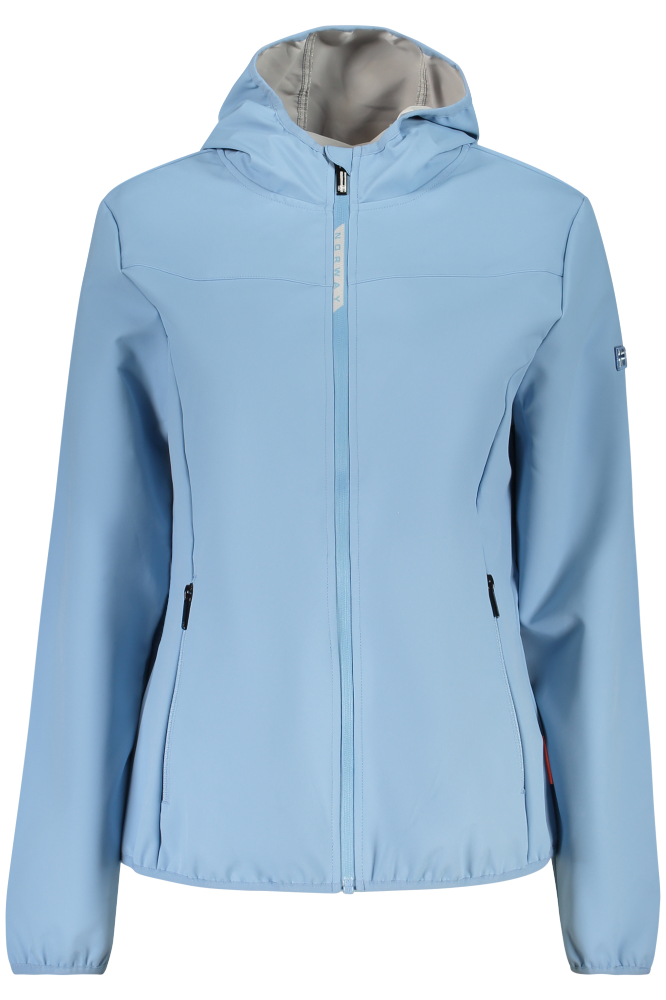 Синьо дамско софтшел яке