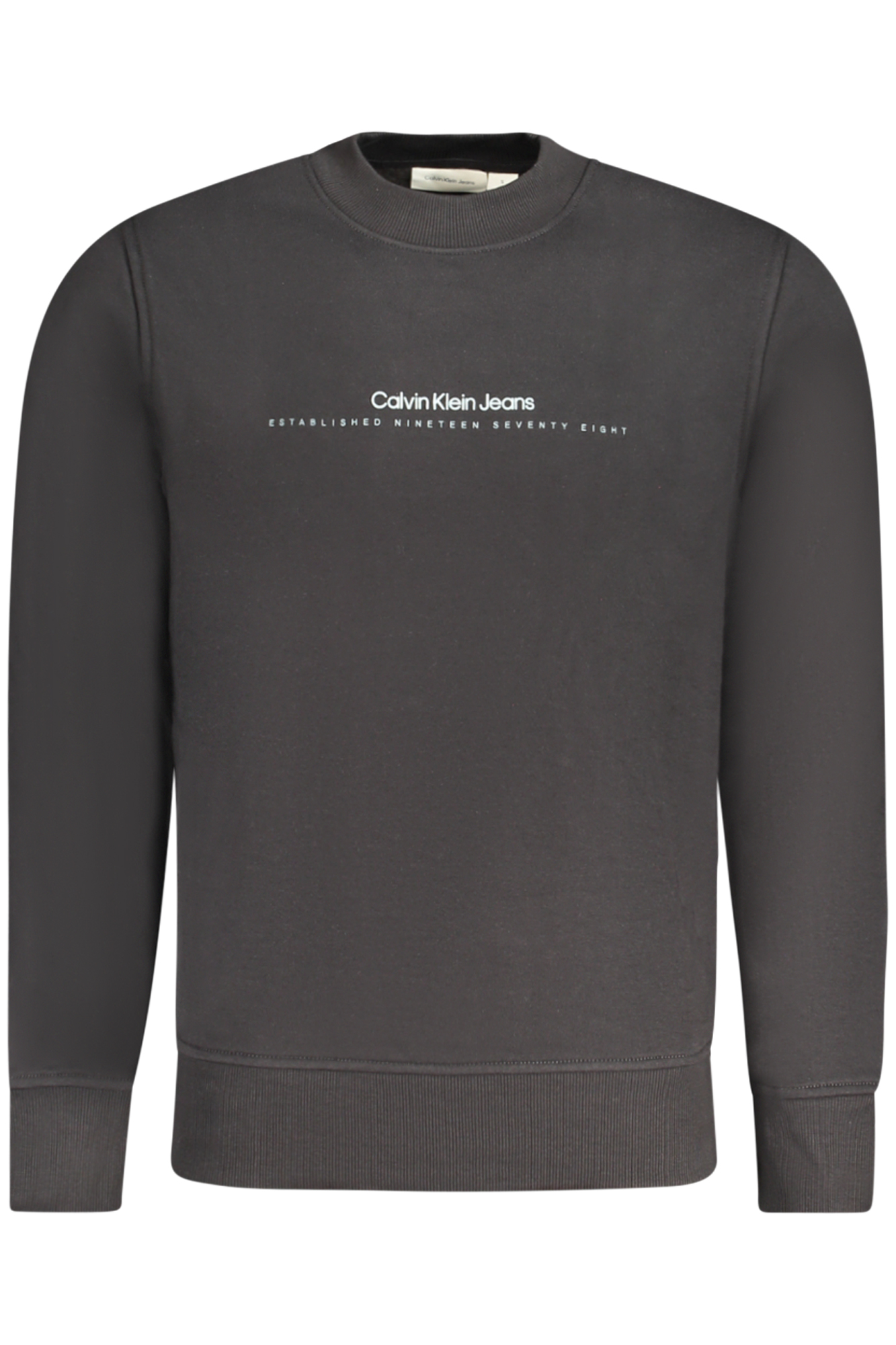 CALVIN KLEIN MEN'S BLACK ZIP-UP SWEATSHIRT