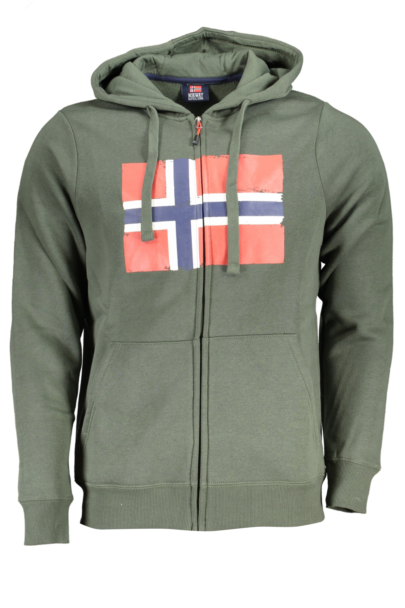 NORWAY 1963 MEN'S GREEN ZIP SWEATSHIRT