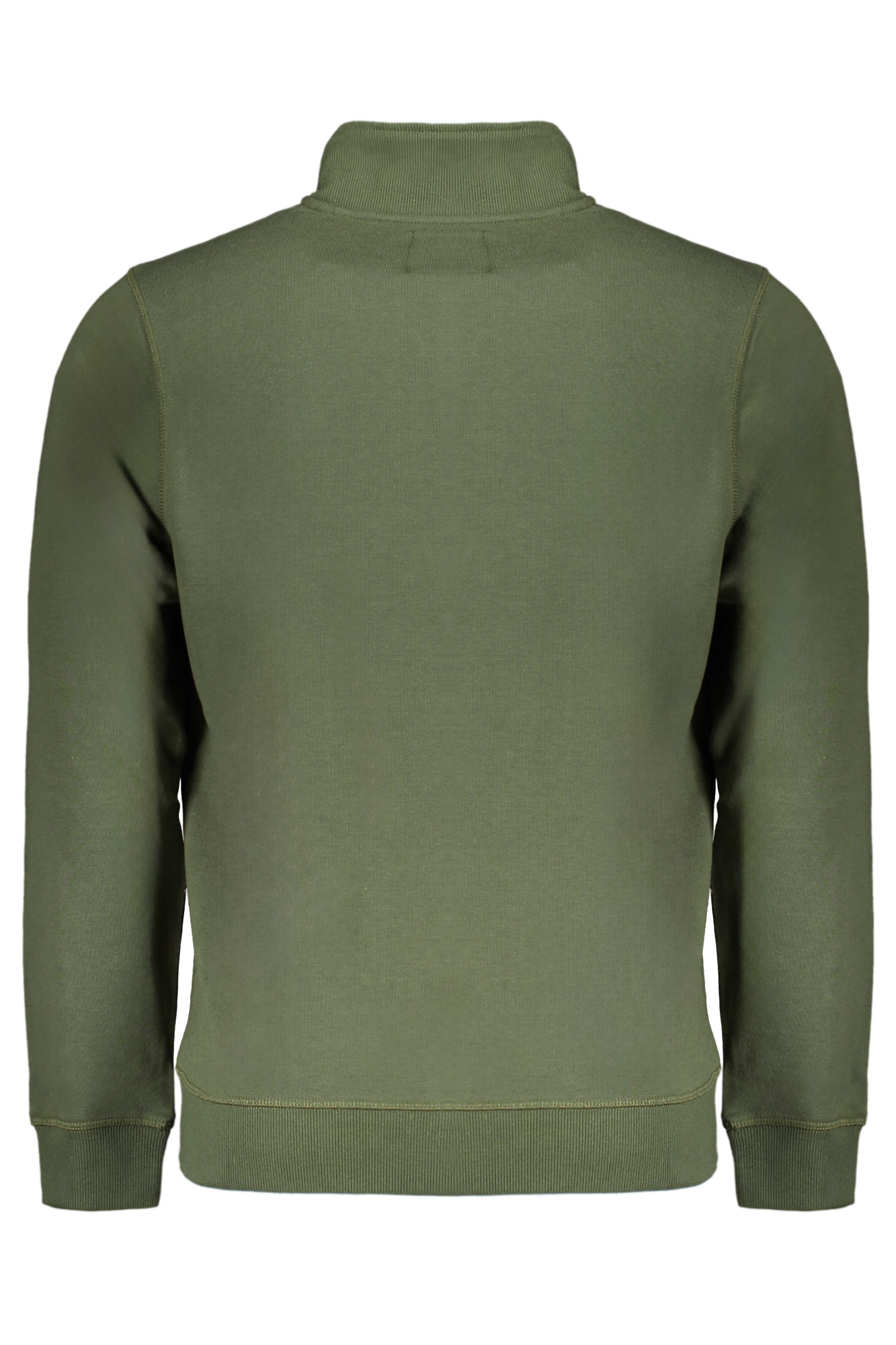 GIAN MARCO VENTURI MEN'S GREEN ZIP SWEATSHIRT