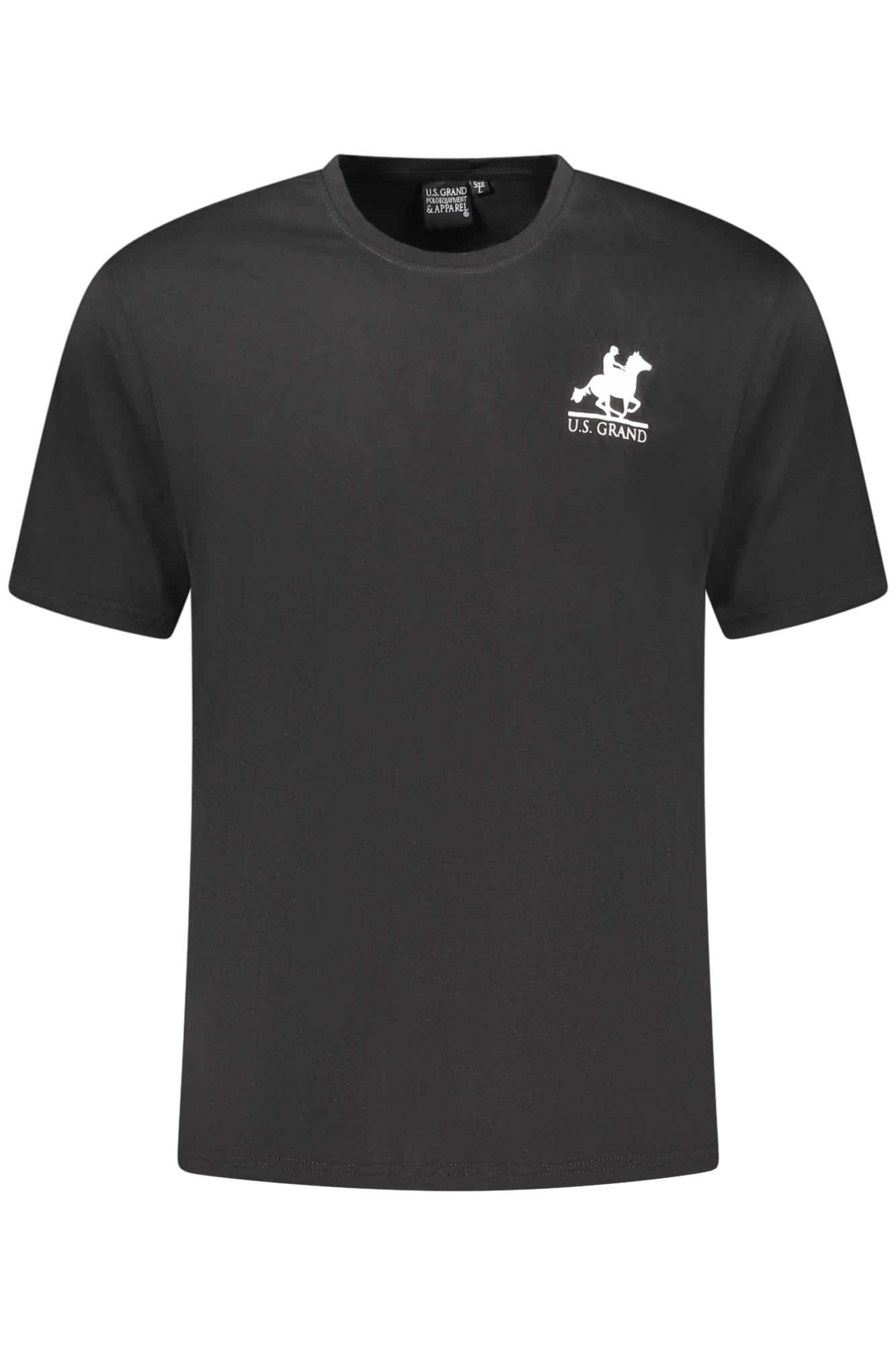 US GRAND POLO SHORT SLEEVE T-SHIRT MEN BLACK