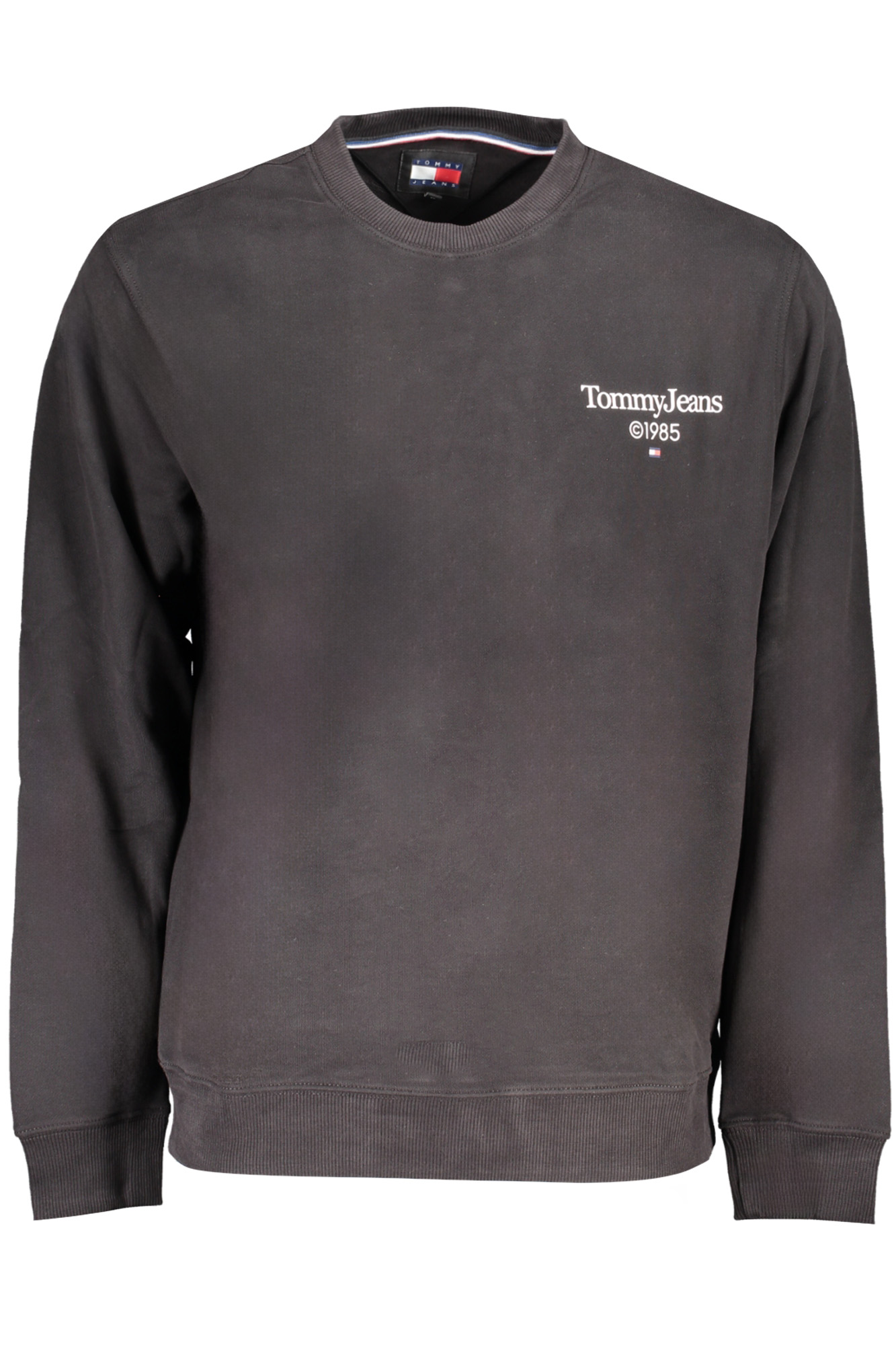 TOMMY HILFIGER MENS BLACK ZIPLESS SWEATSHIRT