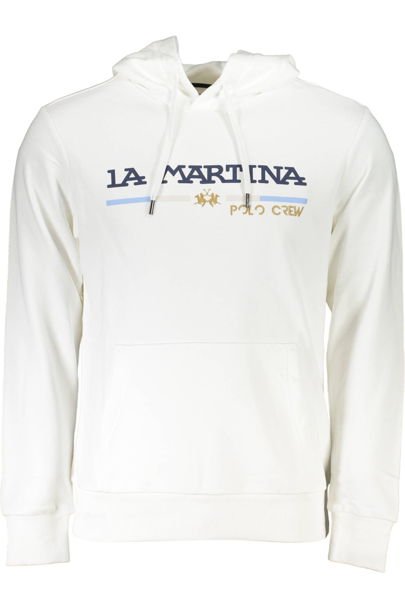 LA MARTINA WHITE MENS SWEATSHIRT WITHOUT ZIP