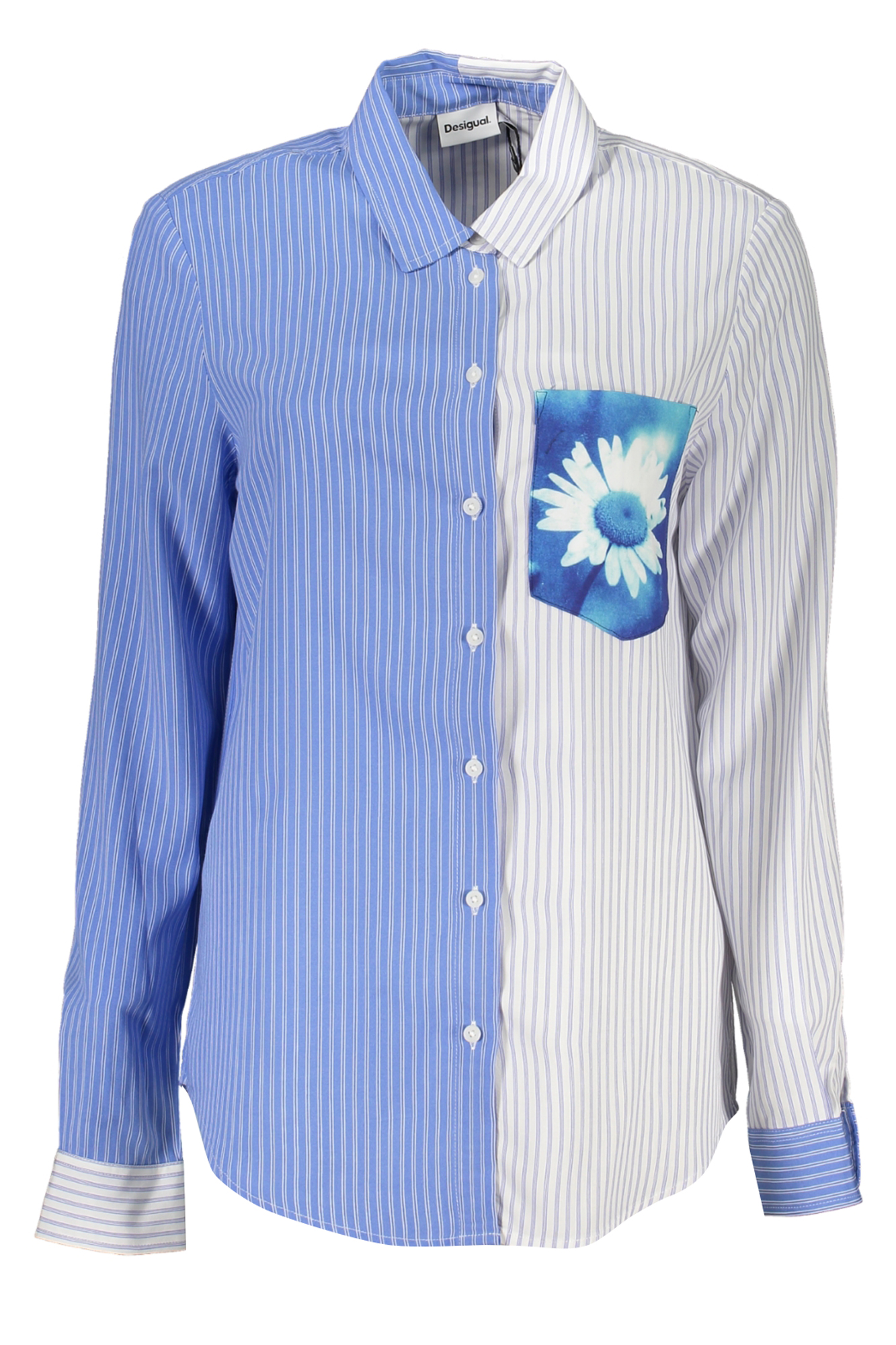DESIGUAL WOMEN&#039;S LONG SLEEVE SHIRT BLUE