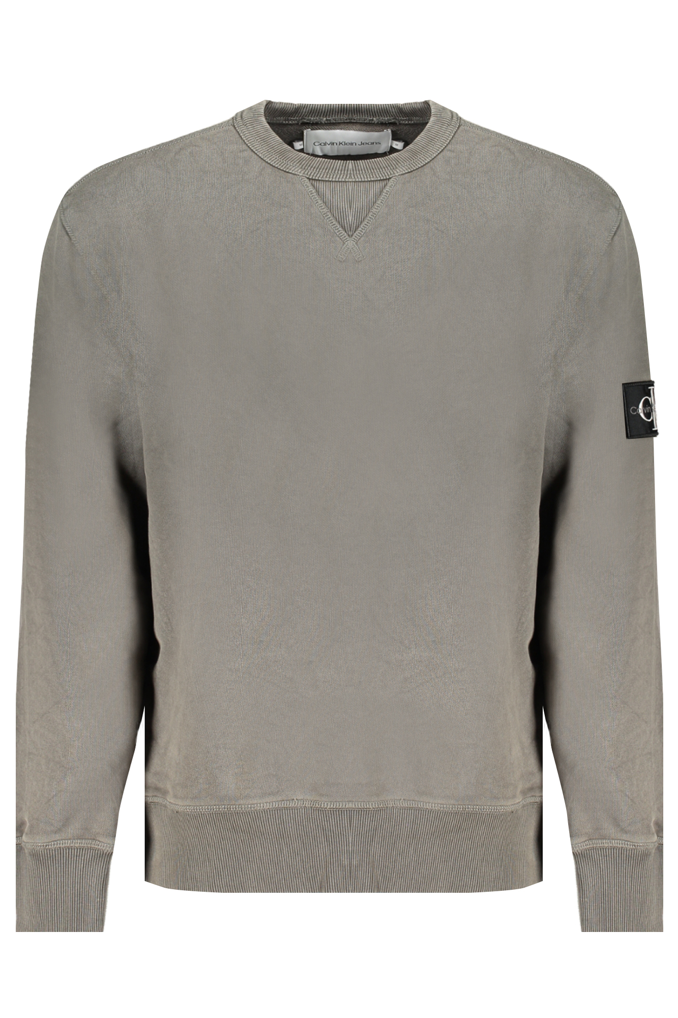 CALVIN KLEIN MENS GREEN ZIPLESS SWEATSHIRT