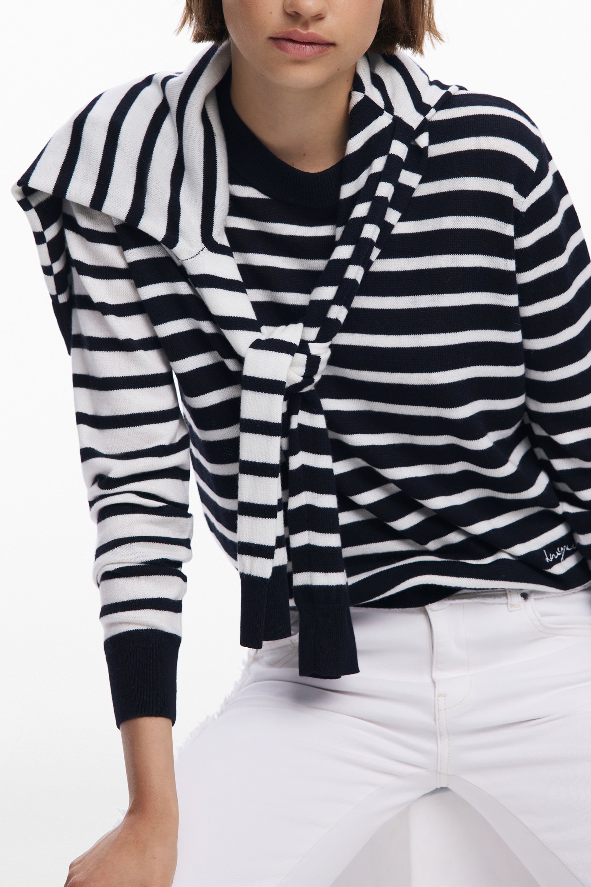 Pulover cu dungi pentru femei