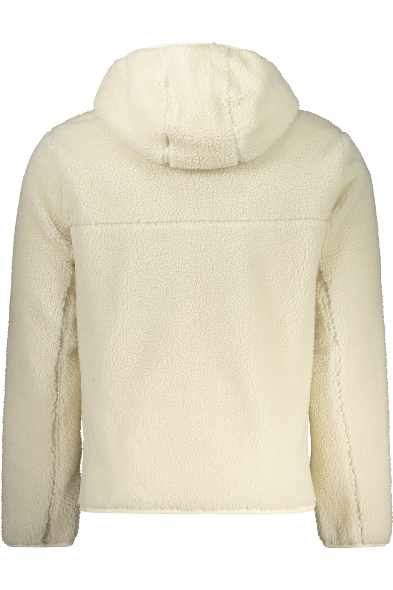 Hanorac Napapijri alb din fleece pentru bărbați