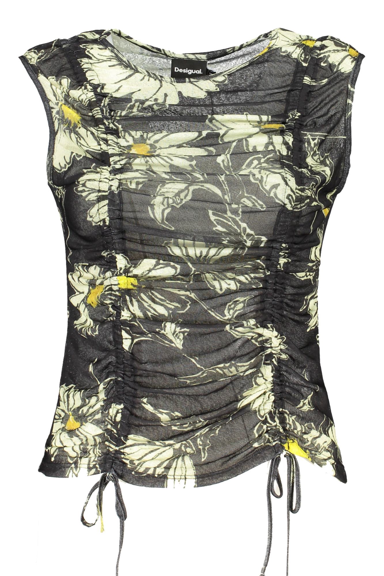 DESIGUAL BLACK WOMENS TANK TOP