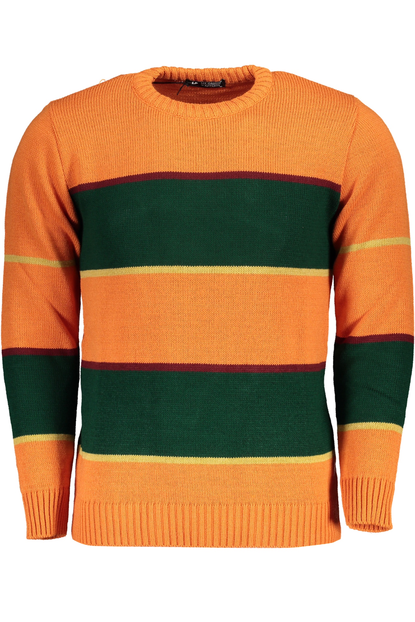 US GRAND POLO MEN&#039;S ORANGE SWEATER