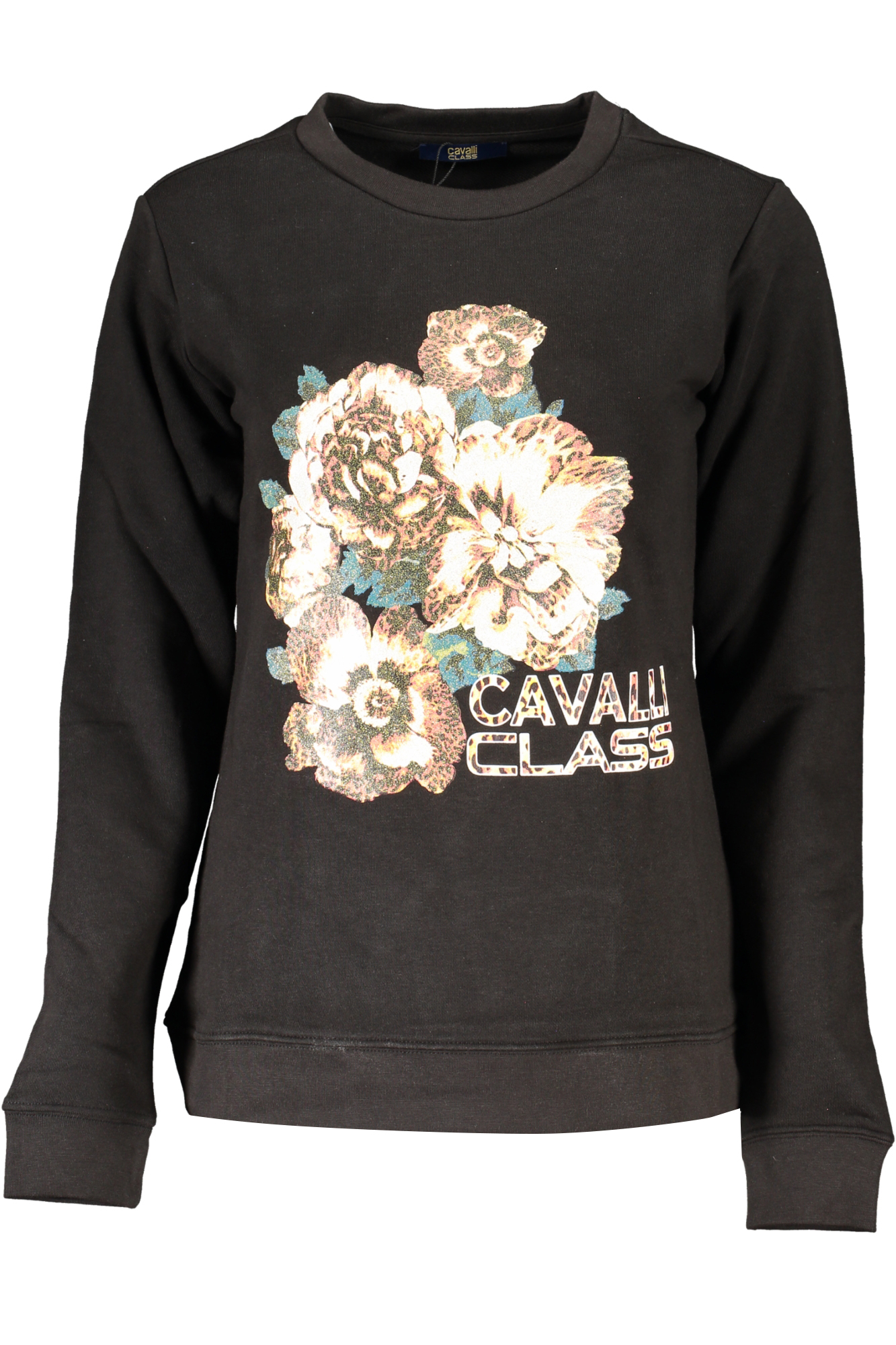 CAVALLI CLASS WOMEN&#039;S ZIPLESS SWEATSHIRT BLACK