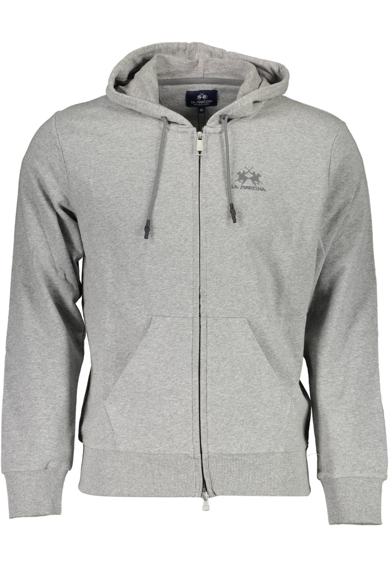 LA MARTINA MEN&#039;S GRAY ZIP SWEATSHIRT