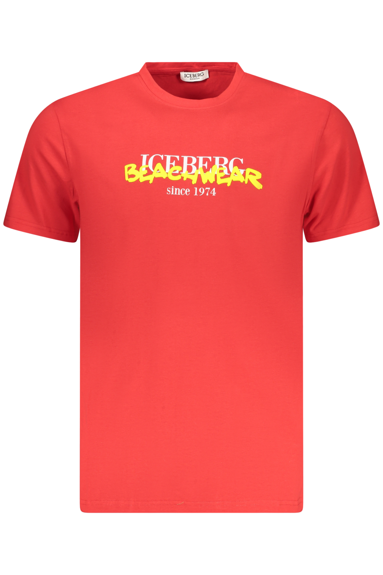 Червена мъжка тениска с къс ръкав