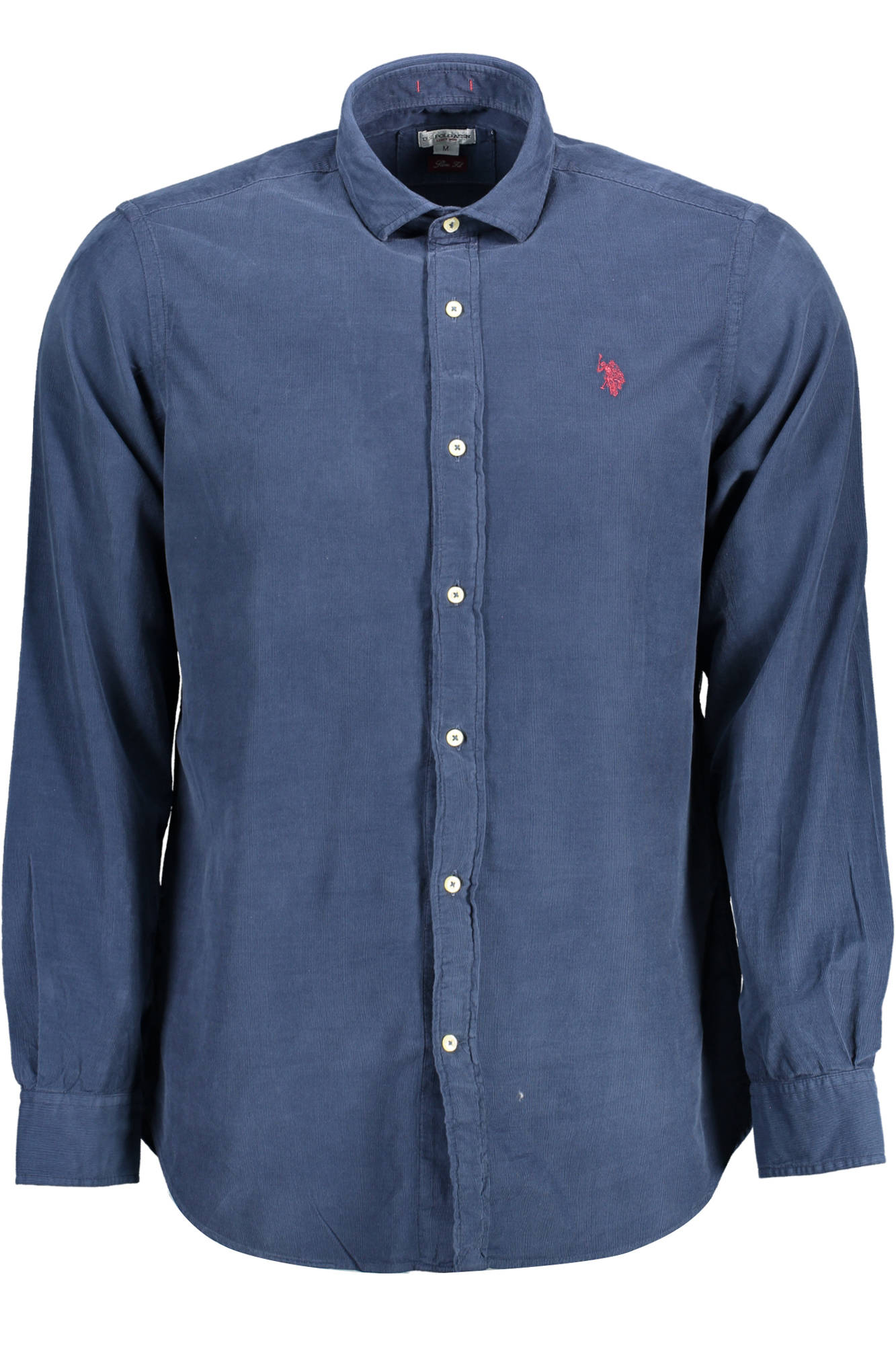 US POLO SHIRT LONG SLEEVE MEN BLUE