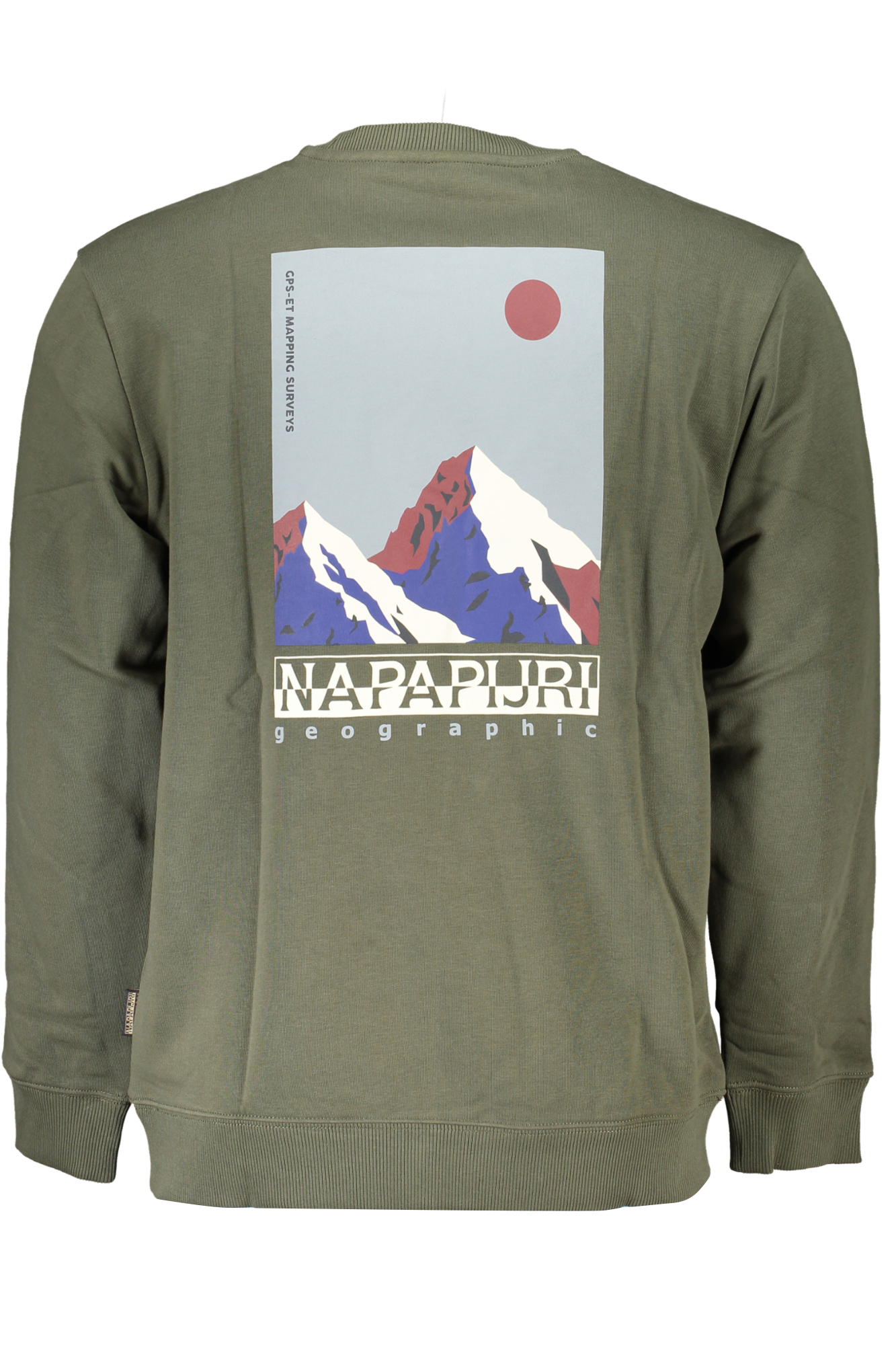 NAPAPIJRI GREEN MEN&#039;S ZIPLESS SWEATSHIRT