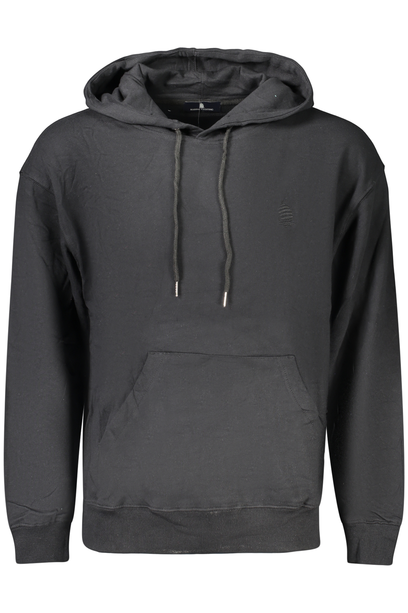 Čierna pánska mikina bez kapucne