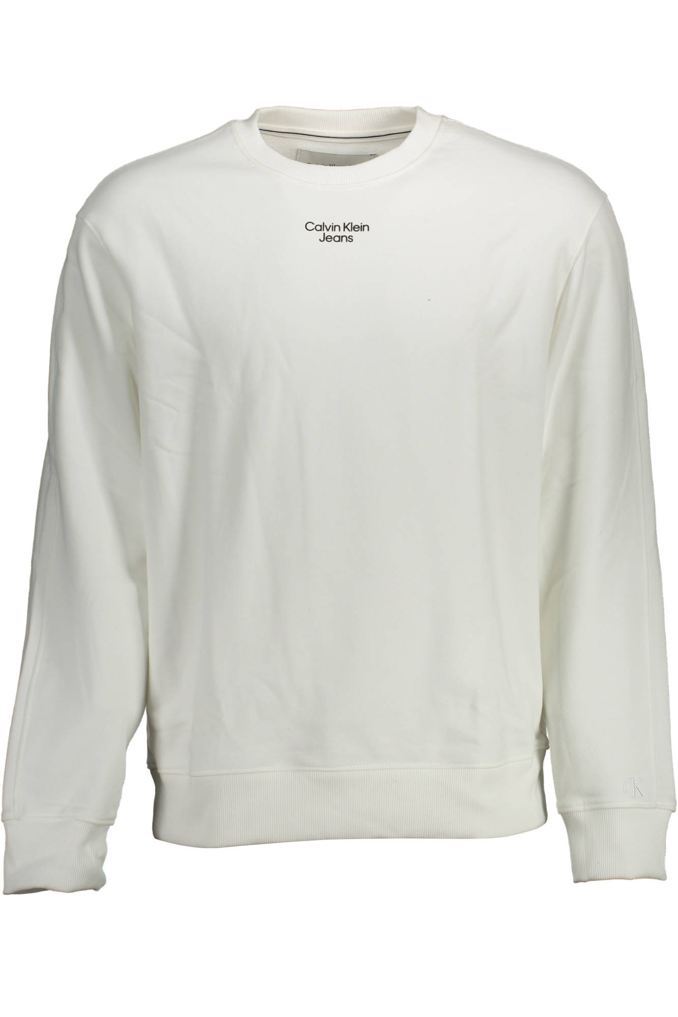 CALVIN KLEIN SWEATSHIRT WITHOUT ZIP MAN WHITE